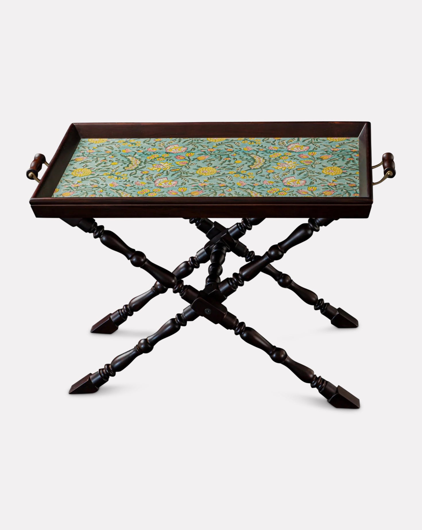 Booti Butler Brass Folding Tray Table