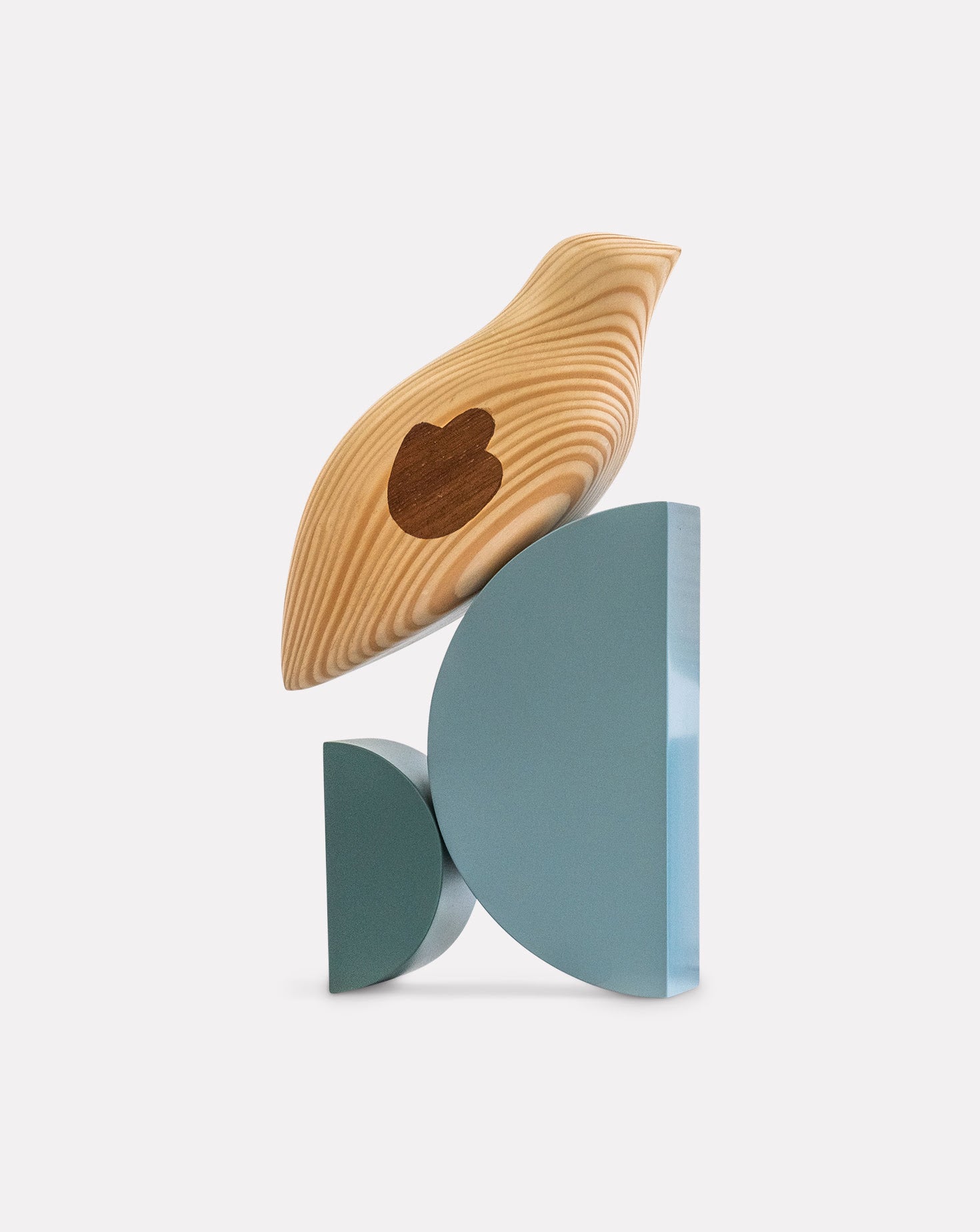Bulbul Maple Wood and Berry Sculpture