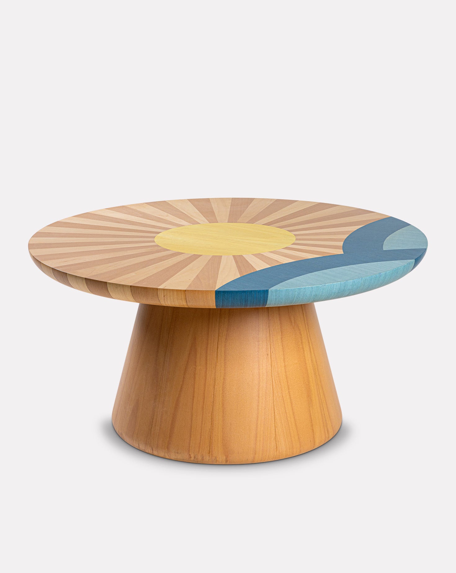 Chams Maple Wood Low Coffee Table