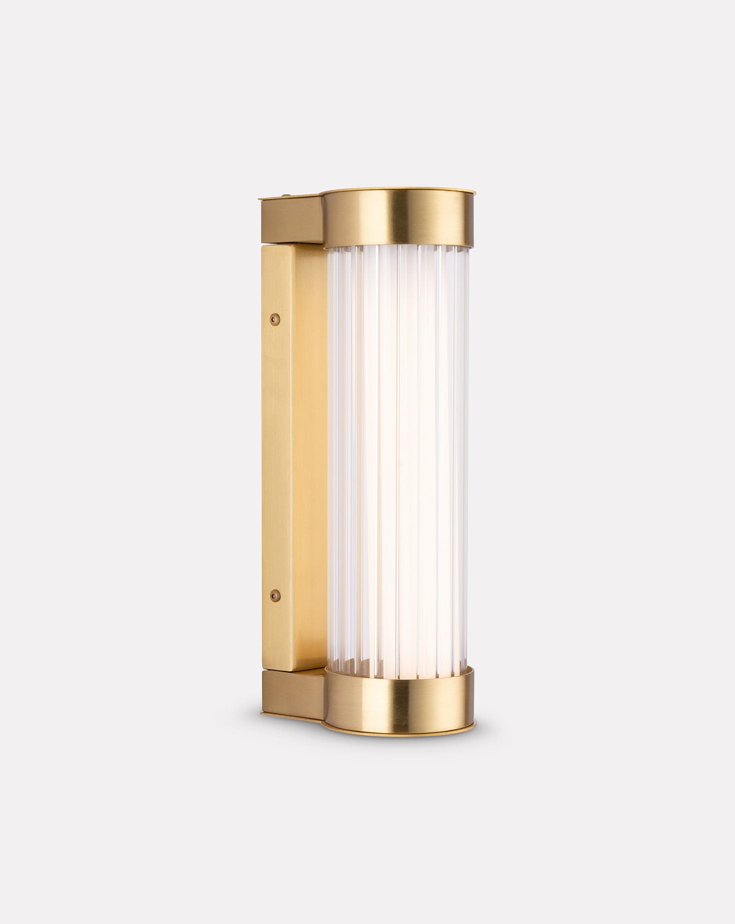 Clarity Brass Wall Light