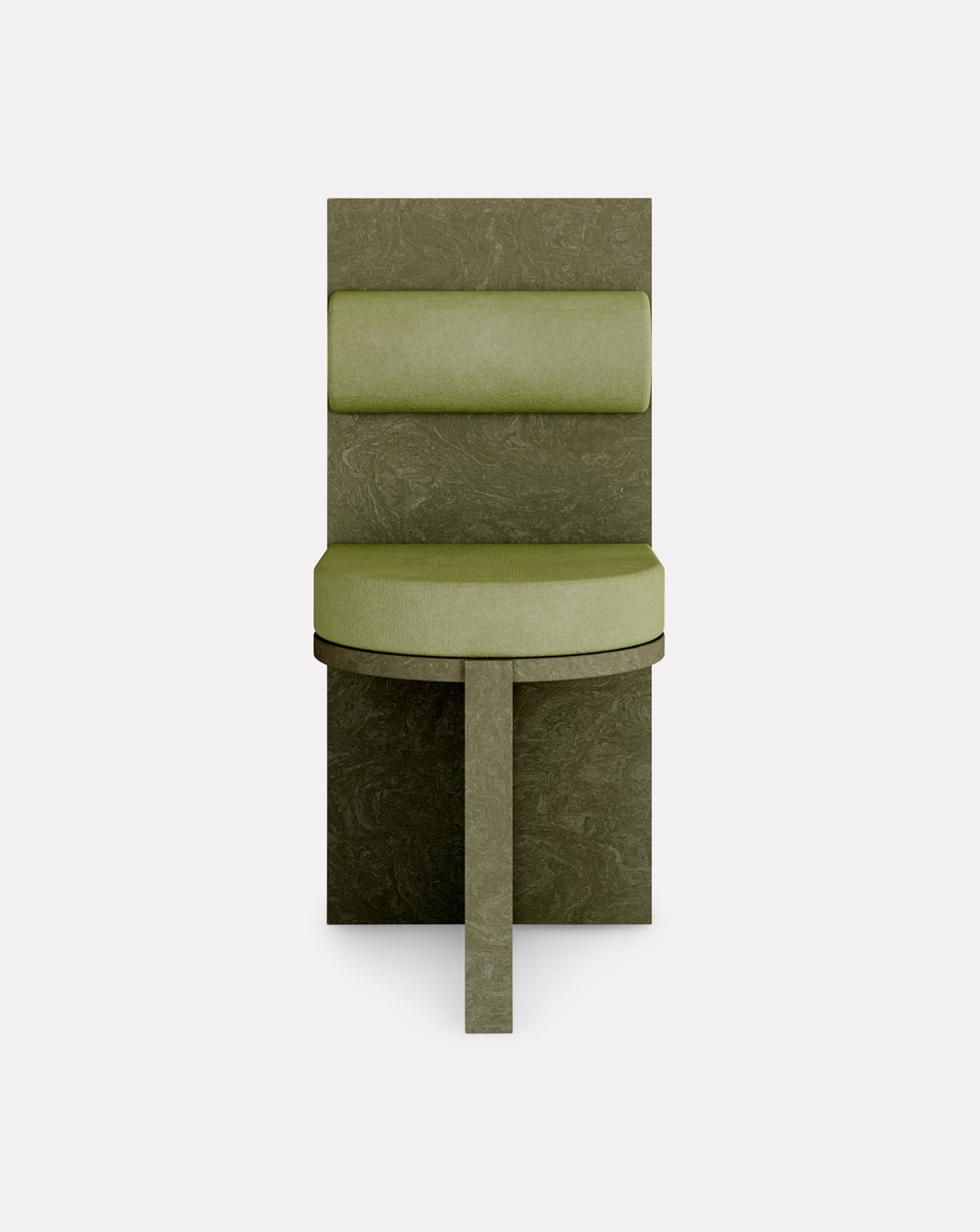 Cork and Velvet Chair