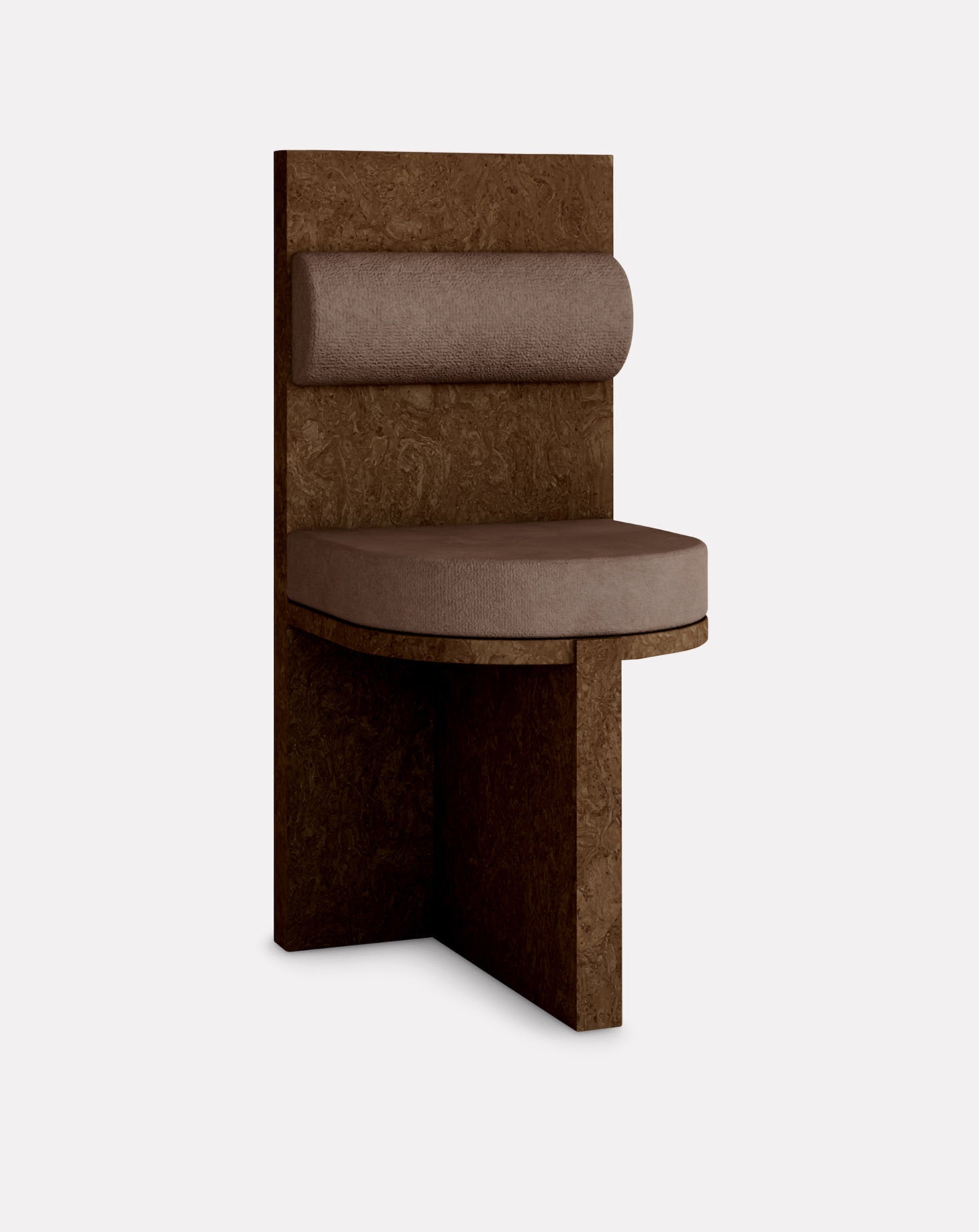 Cork and Velvet Chair