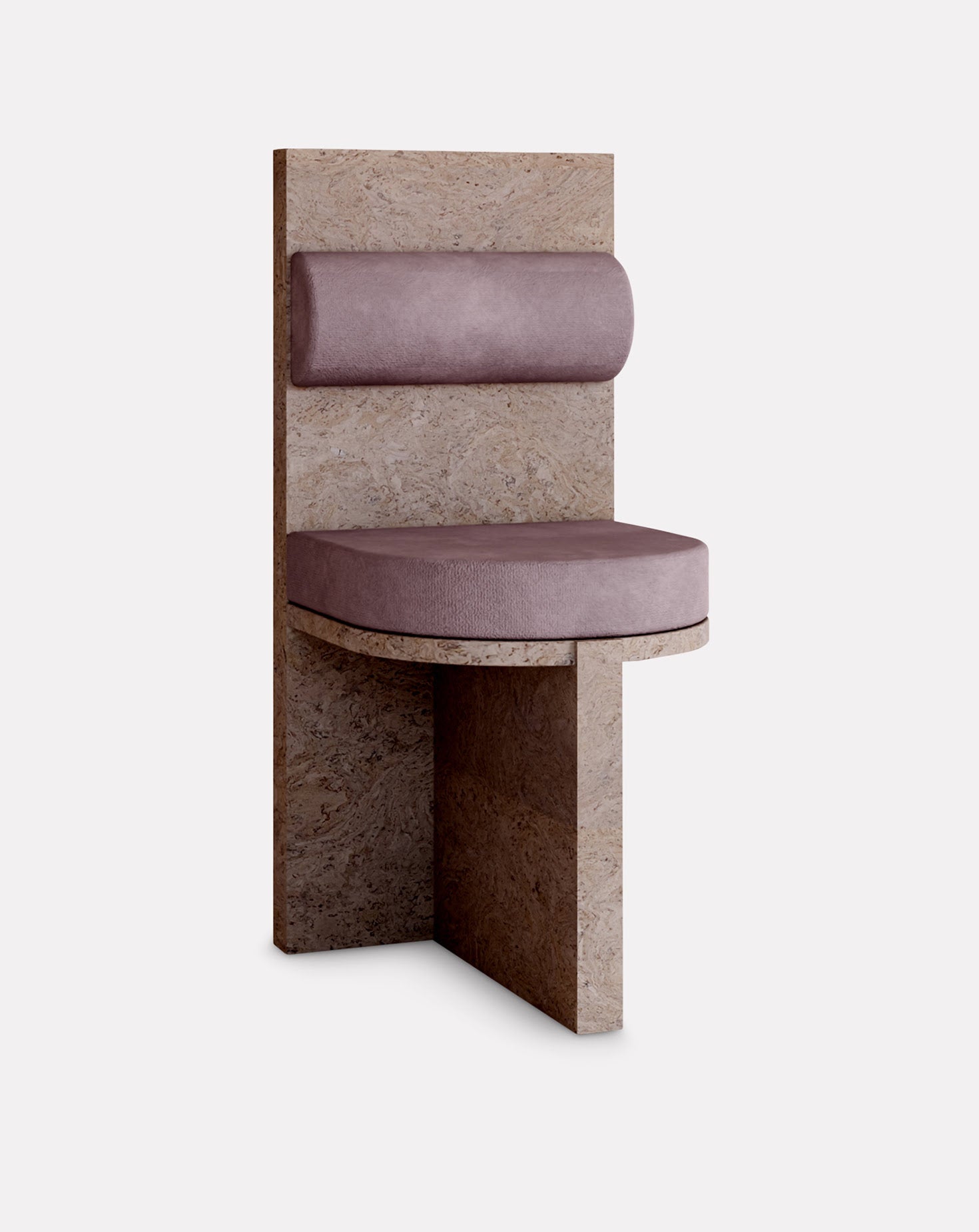Cork and Velvet Chair