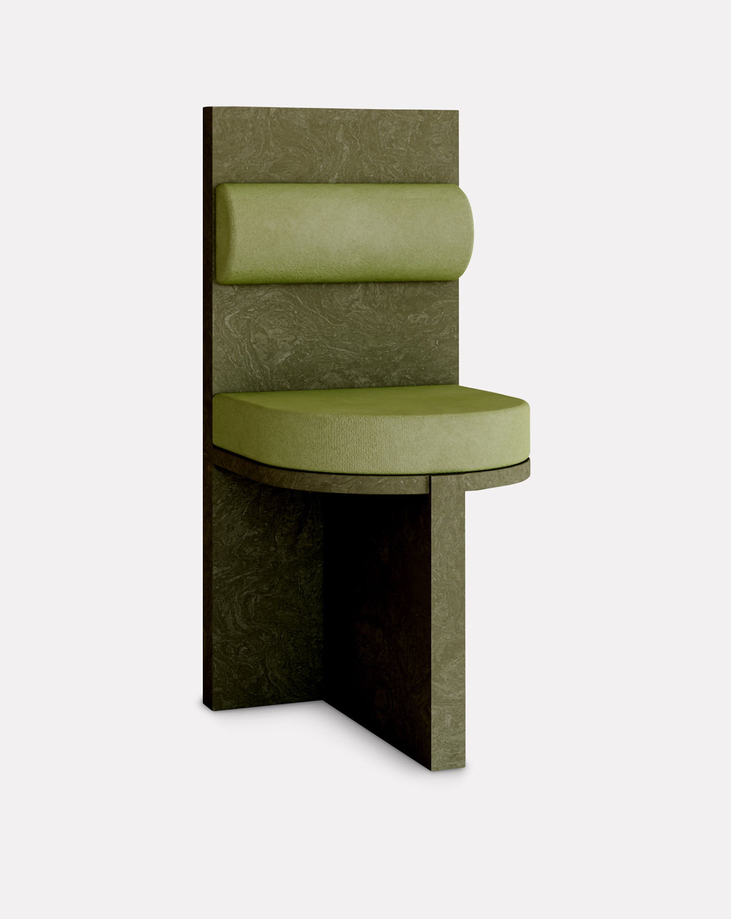 Cork and Velvet Chair