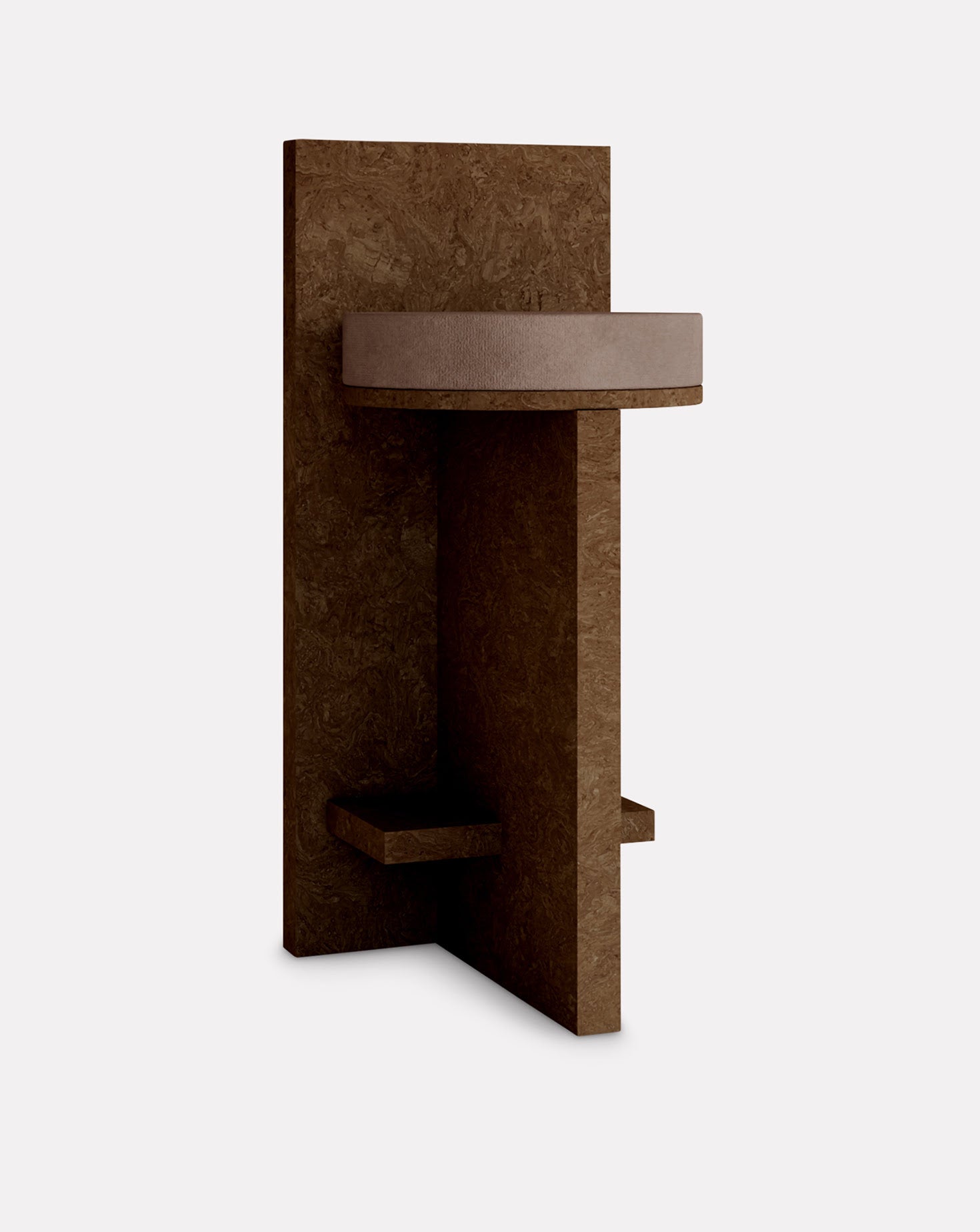 Cork and Velvet Barstool