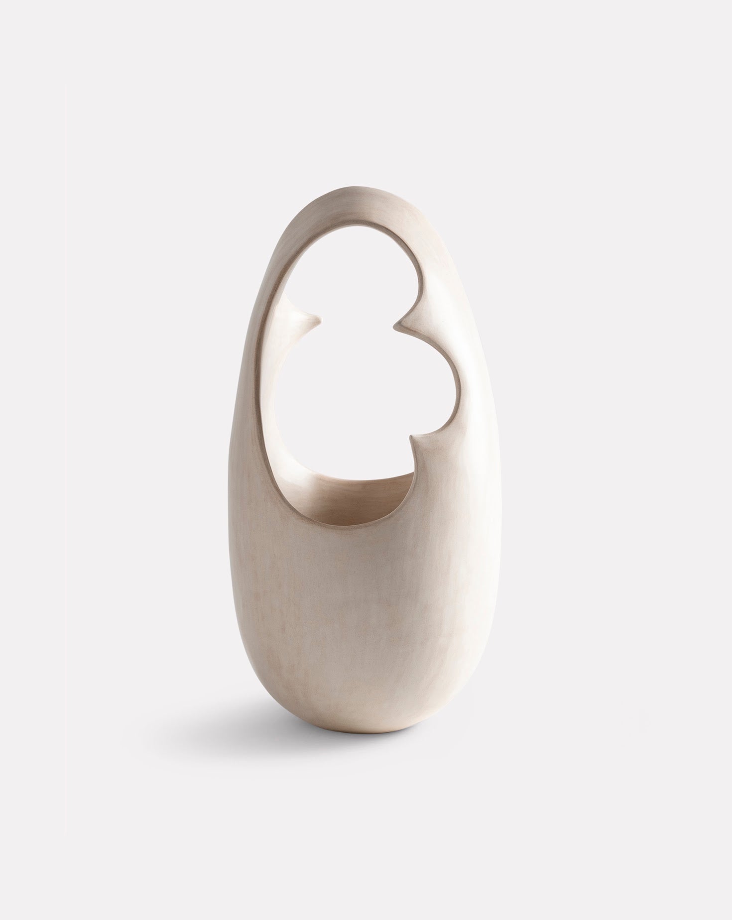 Cream Points Ceramic Sculpture