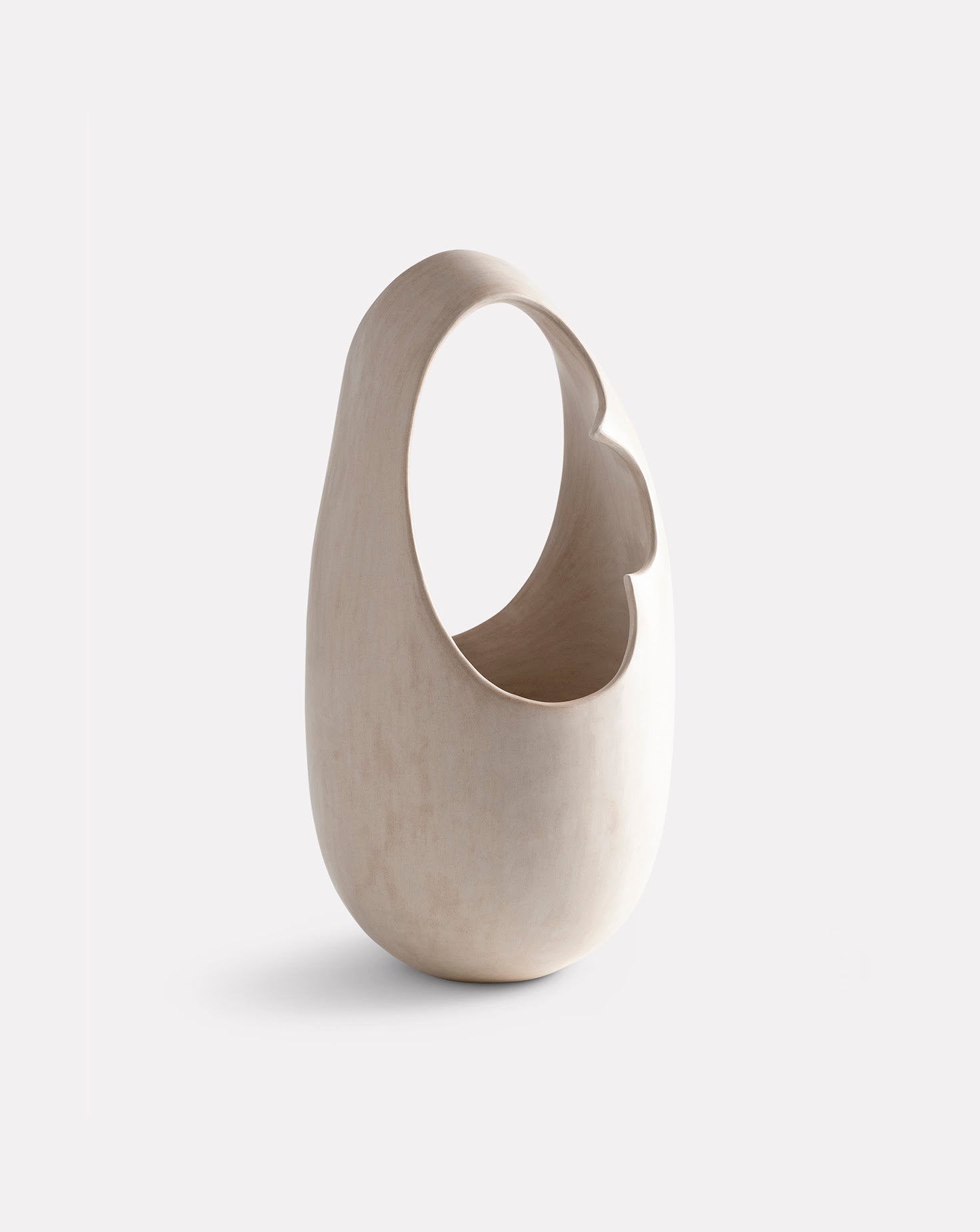 Cream Points Ceramic Sculpture