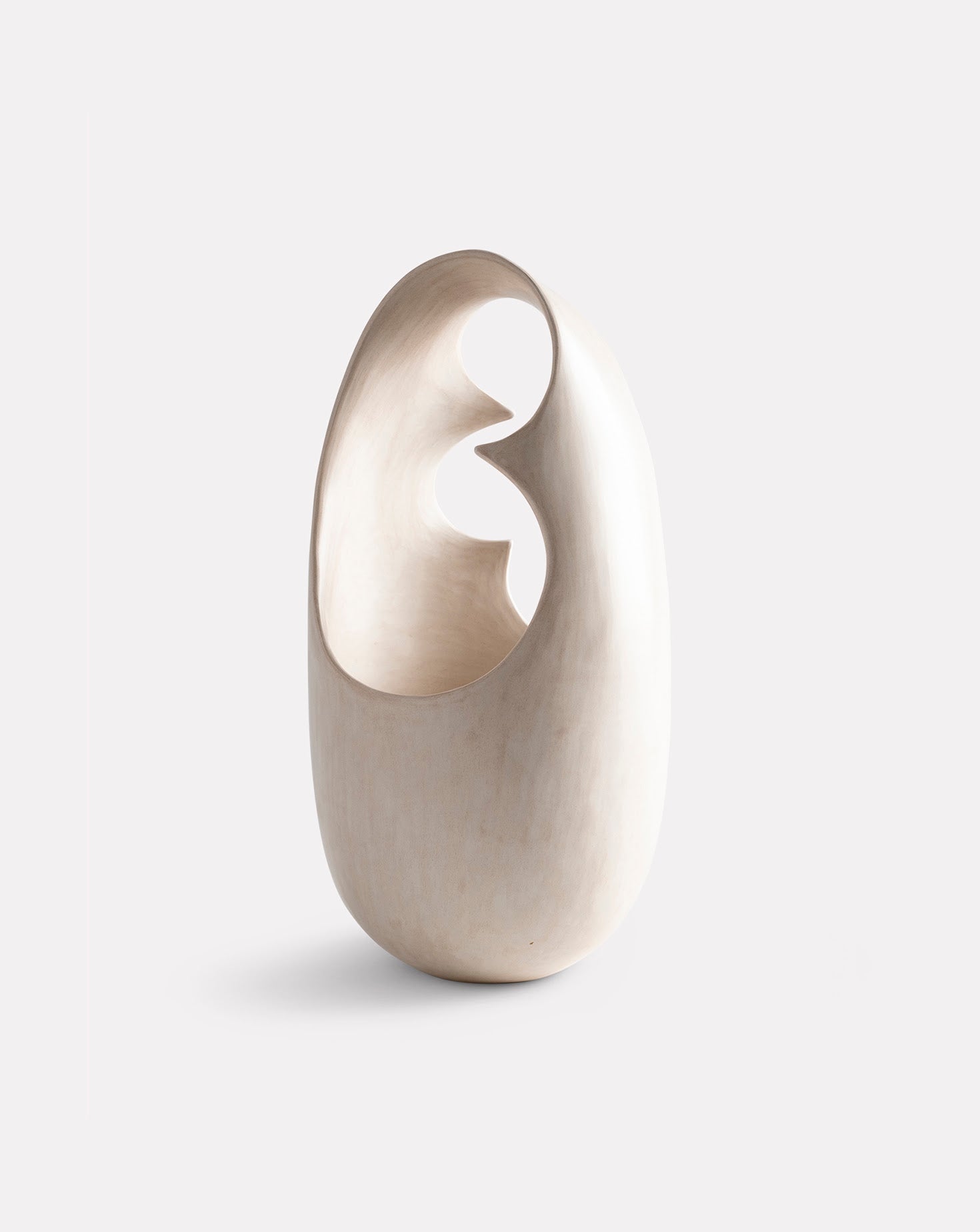 Cream Points Ceramic Sculpture