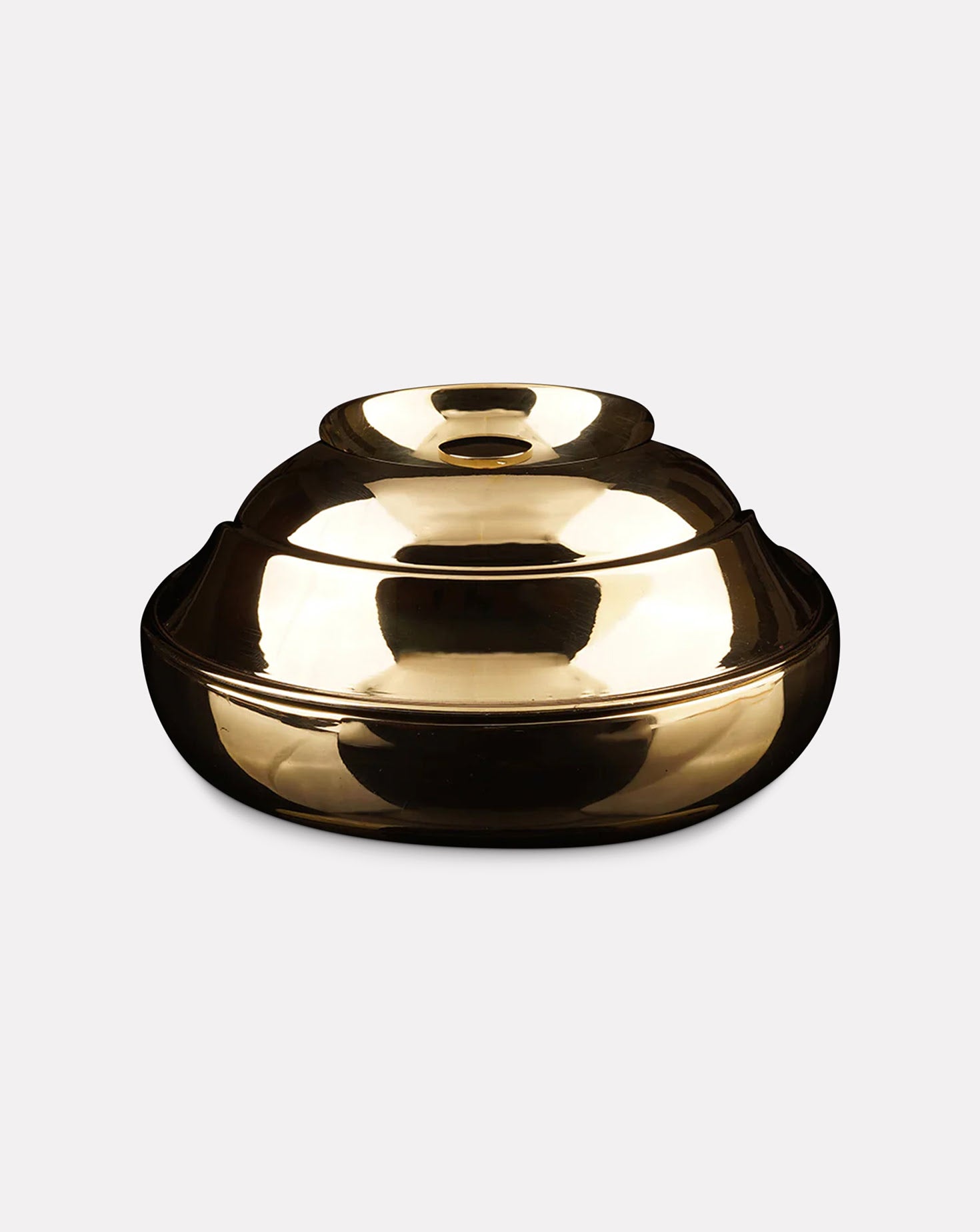 Crescent Brass Bowl Decorative Vessel