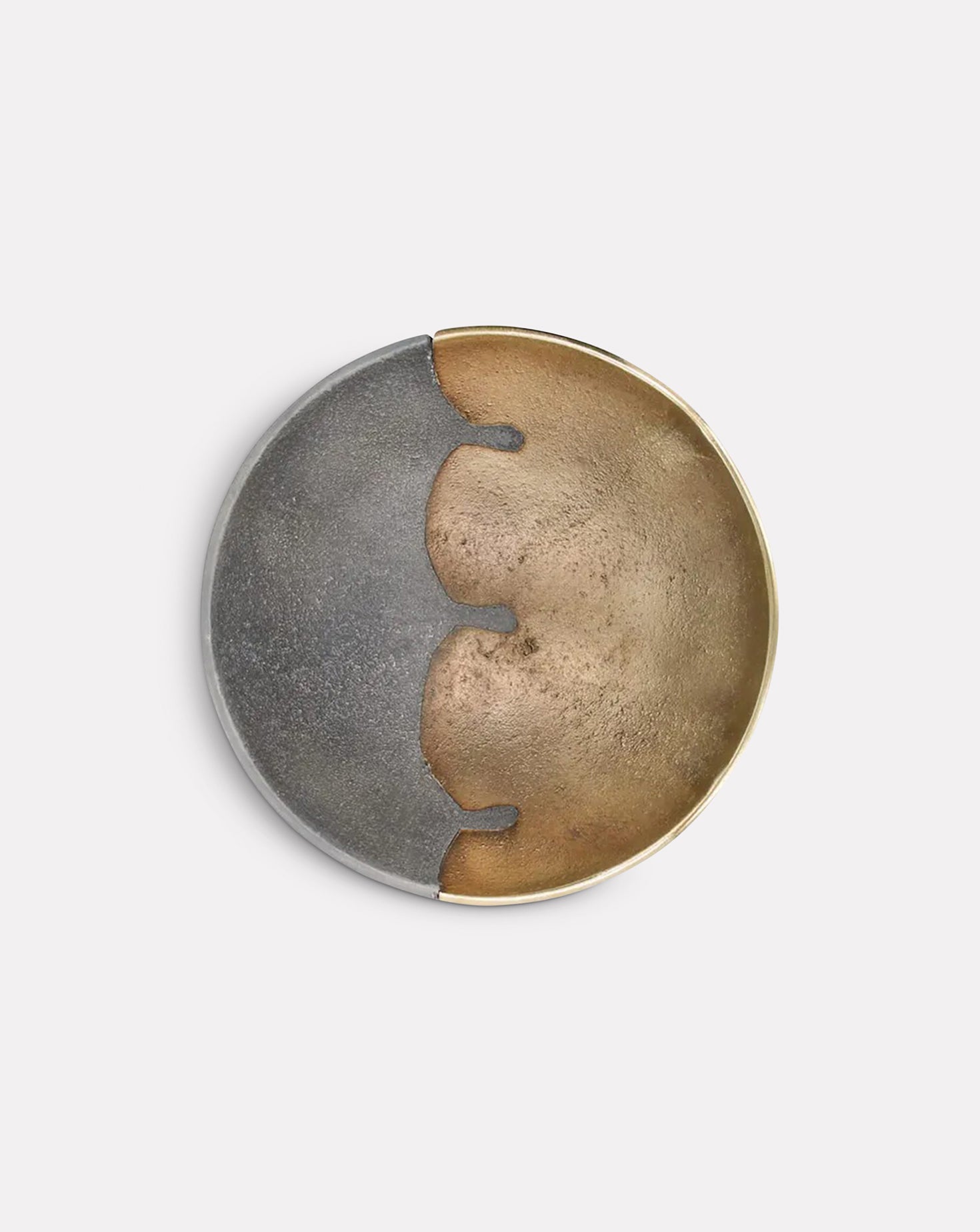 Dual Cut Metal Bowl Small
