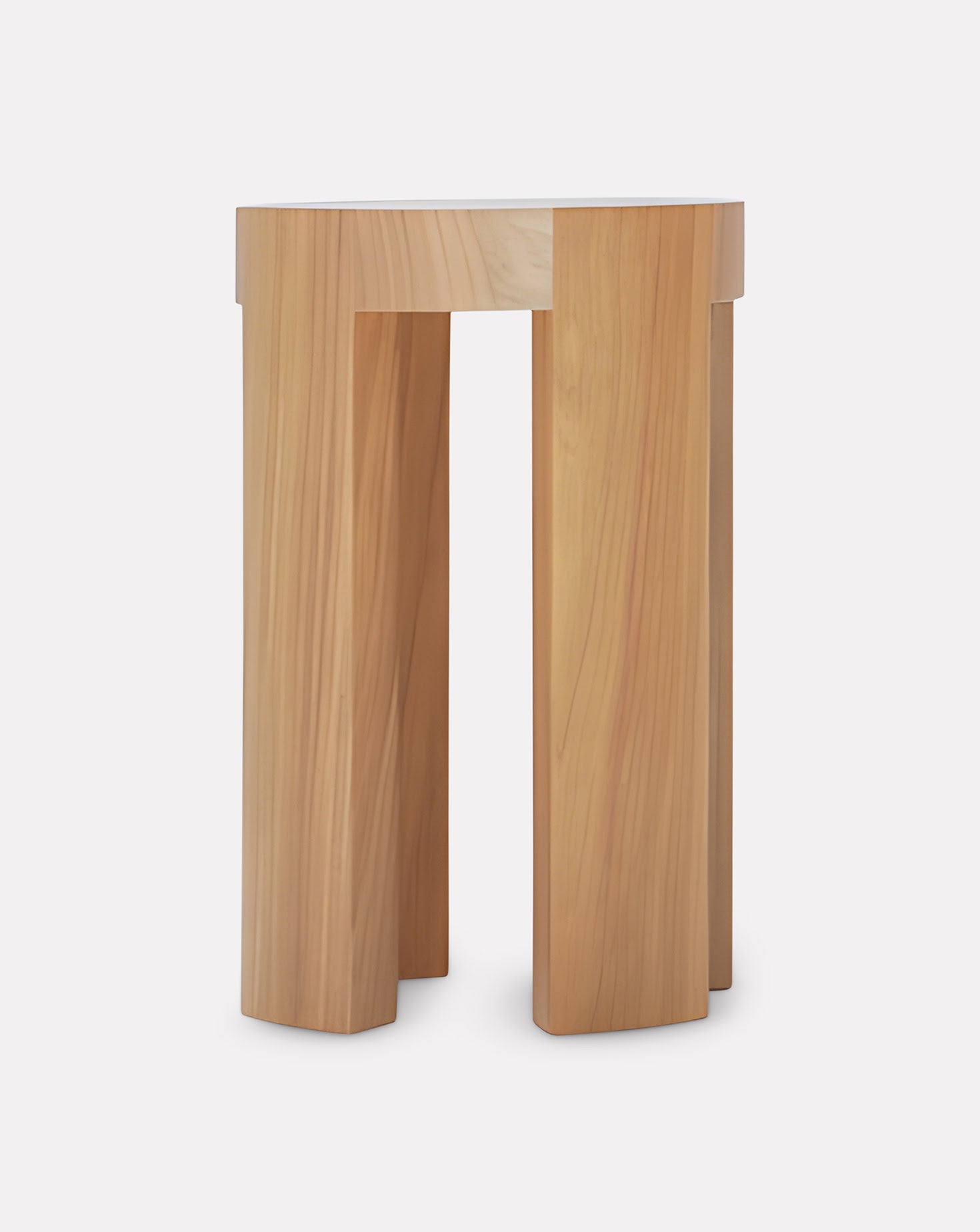 Gene Solid Wood Side Table Stool