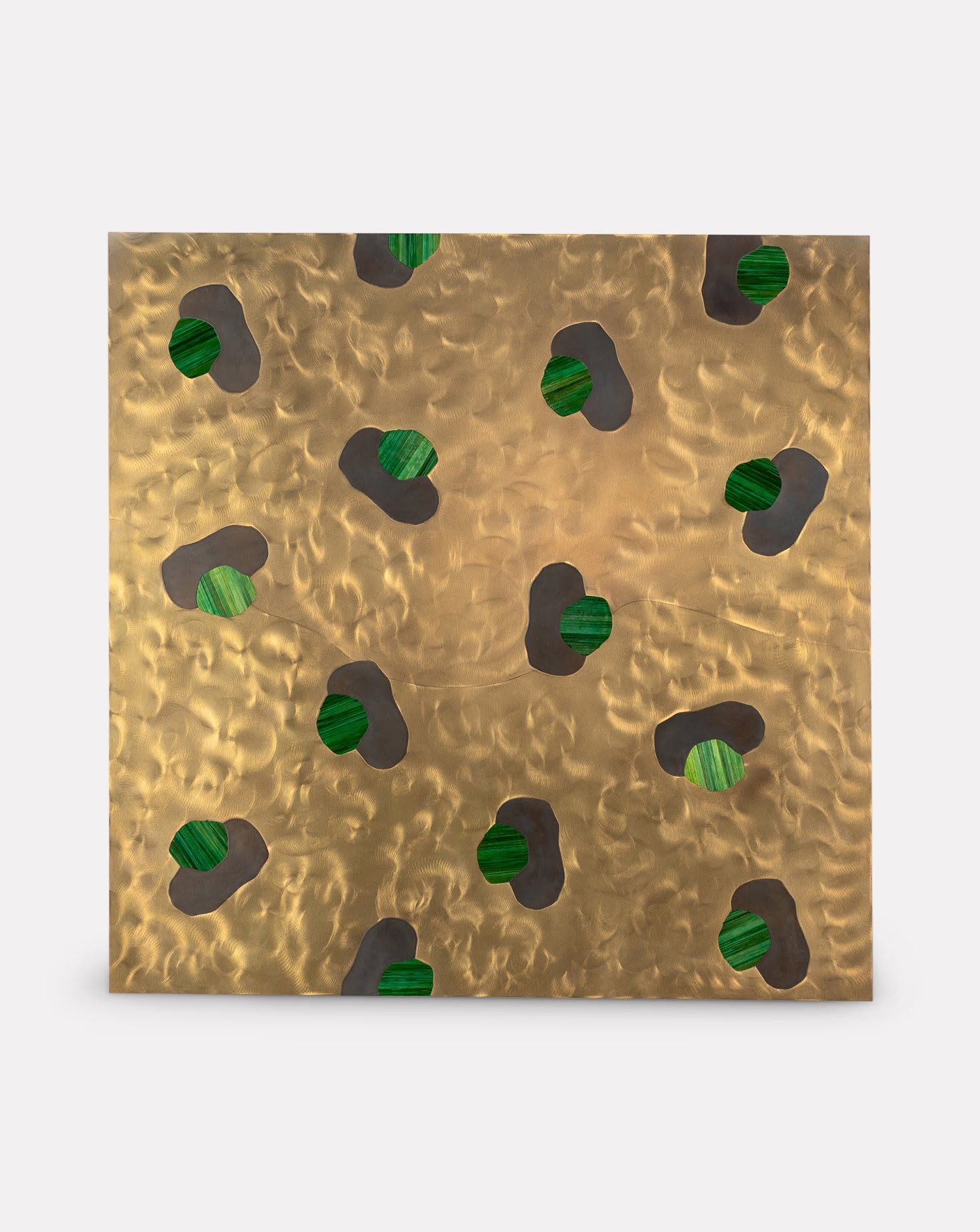 Dreamform 2 Brass and Straw Wall Art