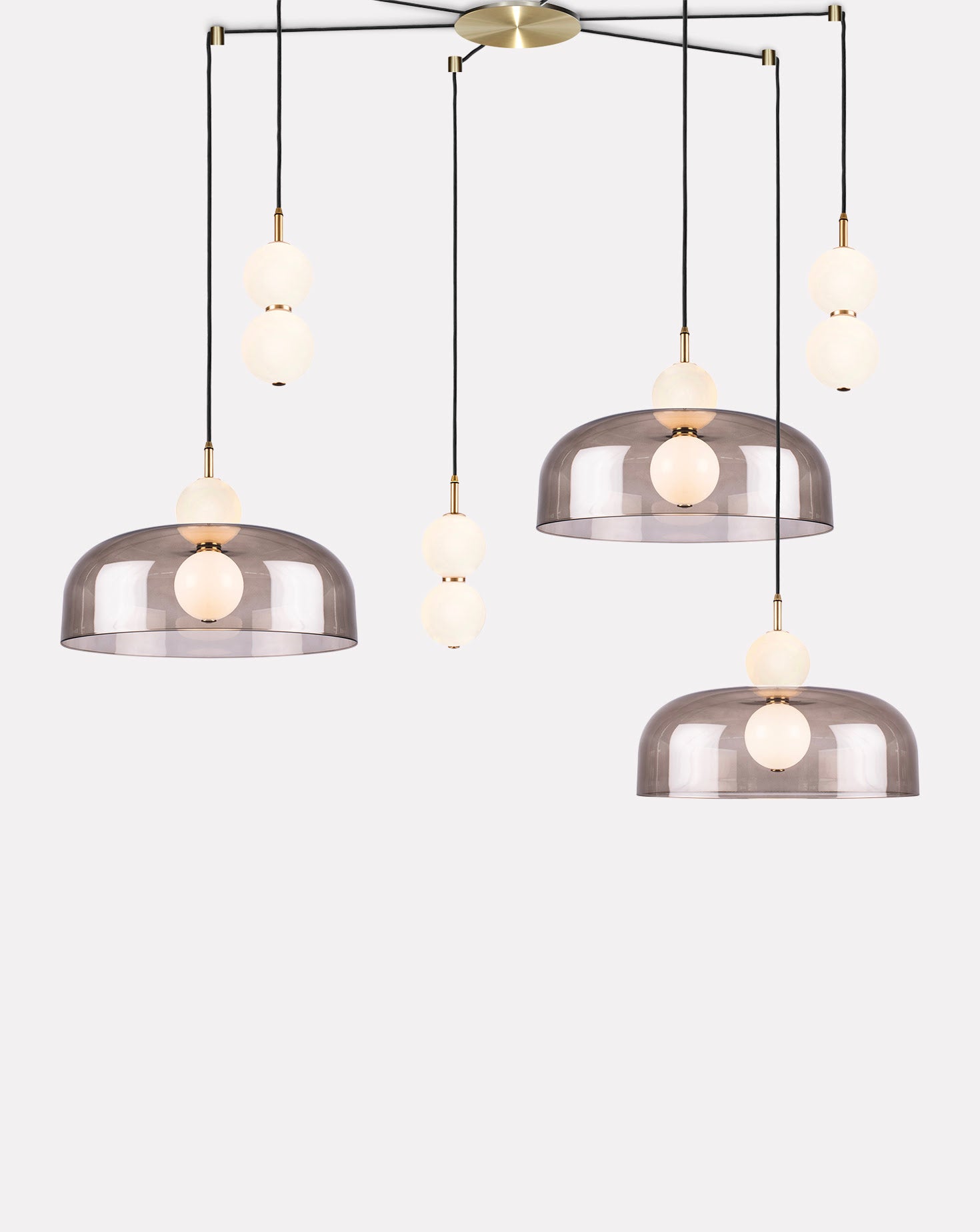 Echo 6 Wide Lamp and Shade Cluster Pendant