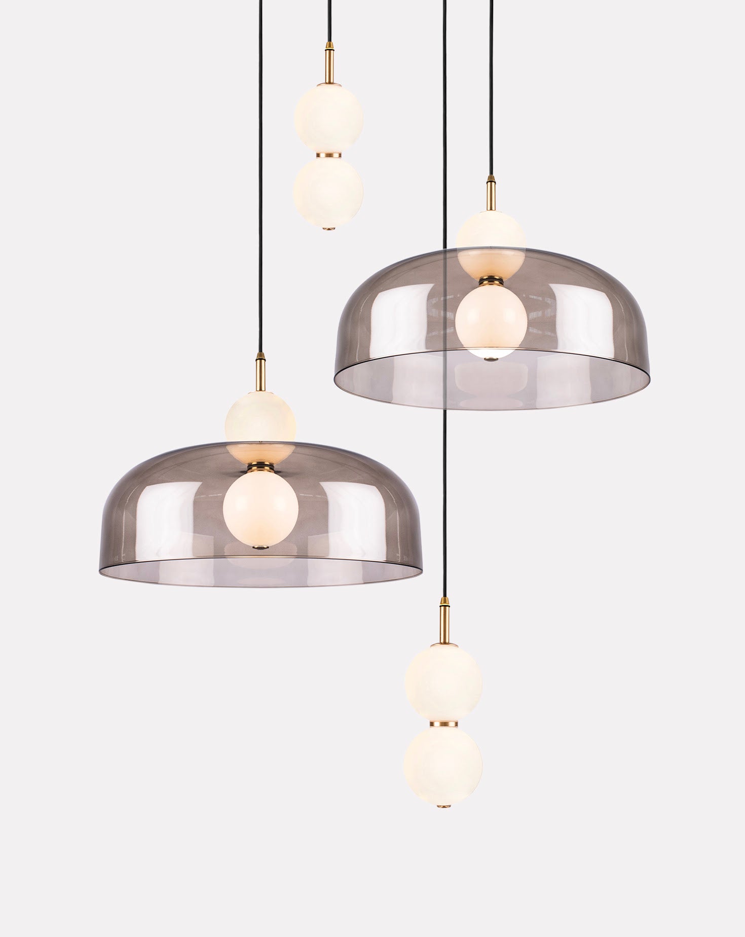 Echo Lamp and Shade Cluster Pendant