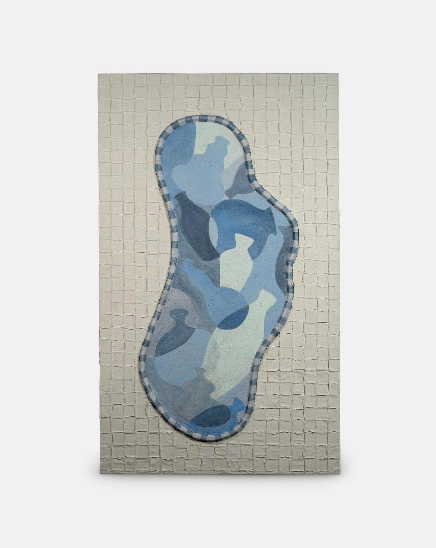Fabric on Papier-mâché Wall Art 02