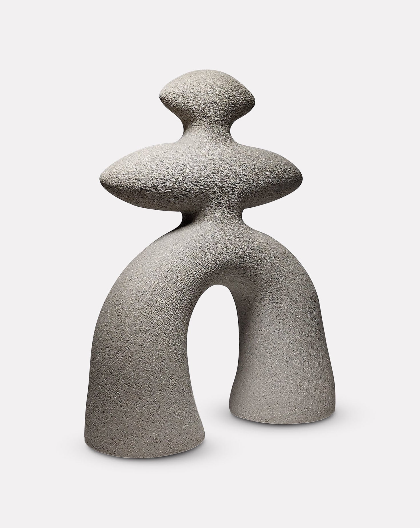 Grey Abstract 205 Ceramic Sculpture