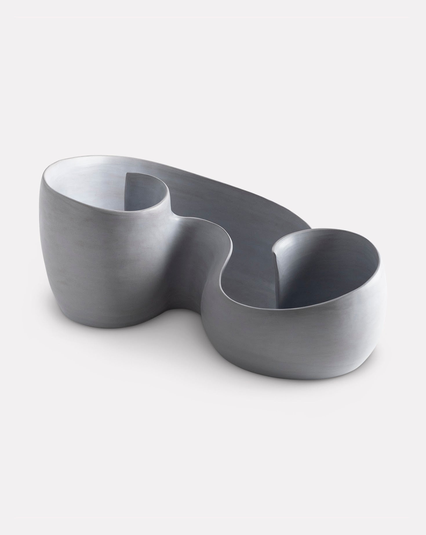 Grey/Blue wave Ceramic Sculpture