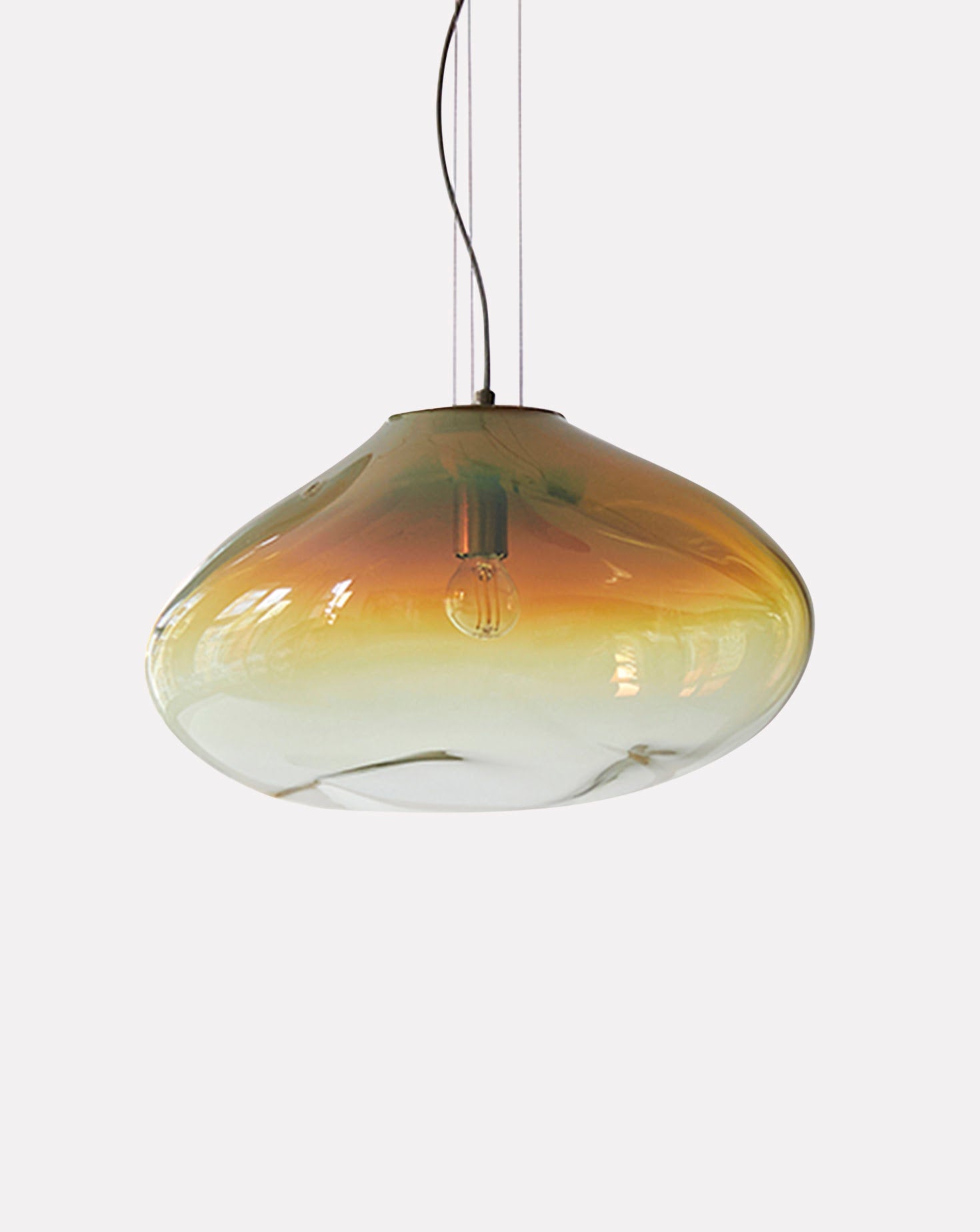 Haumea Amorph I Amber Iridescent Pendant