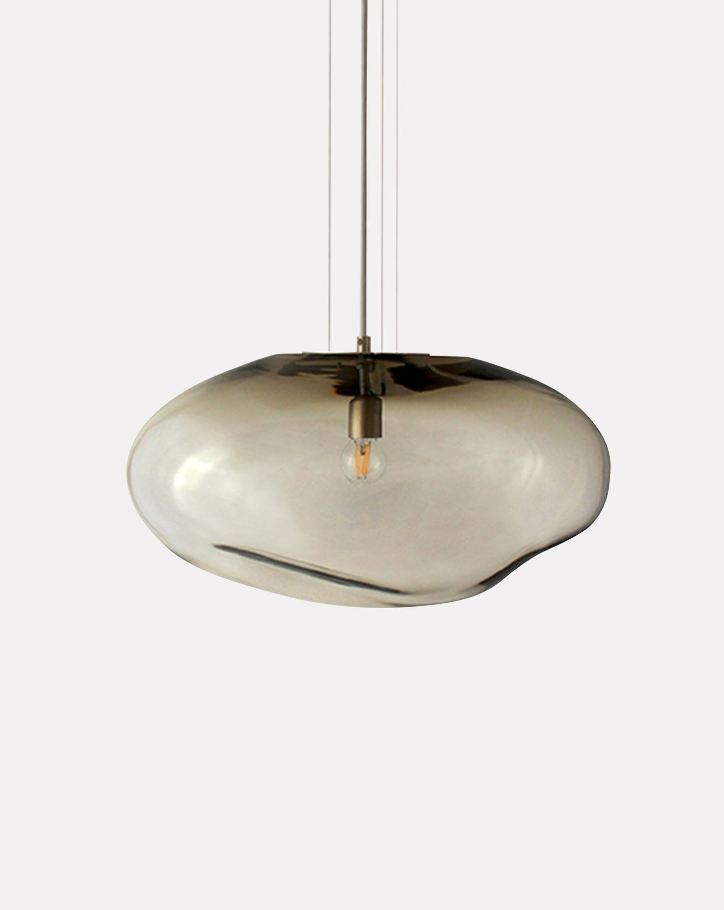 Haumea Amorph I Silver Smoke Pendant