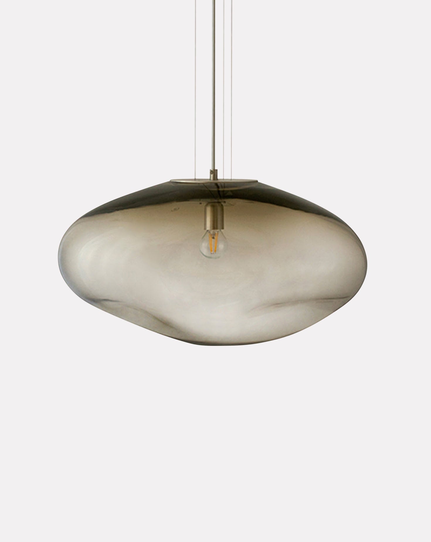 Haumea Amorph I Silver Smoke Pendant