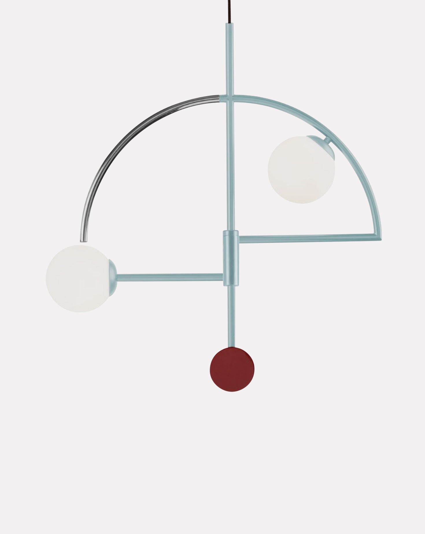 Helio II Polished Nickel Suspension Lamp