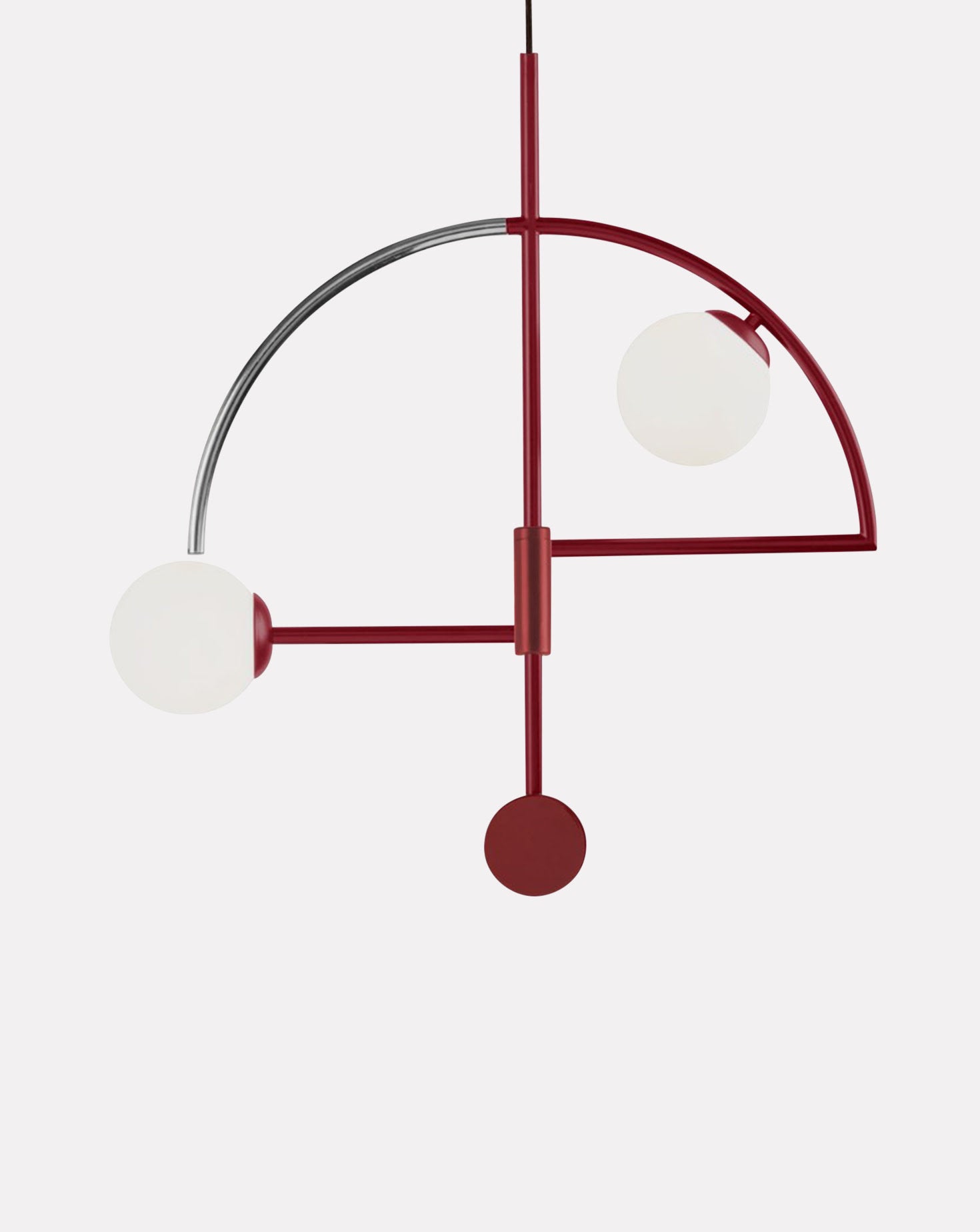 Helio II Polished Nickel Suspension Lamp
