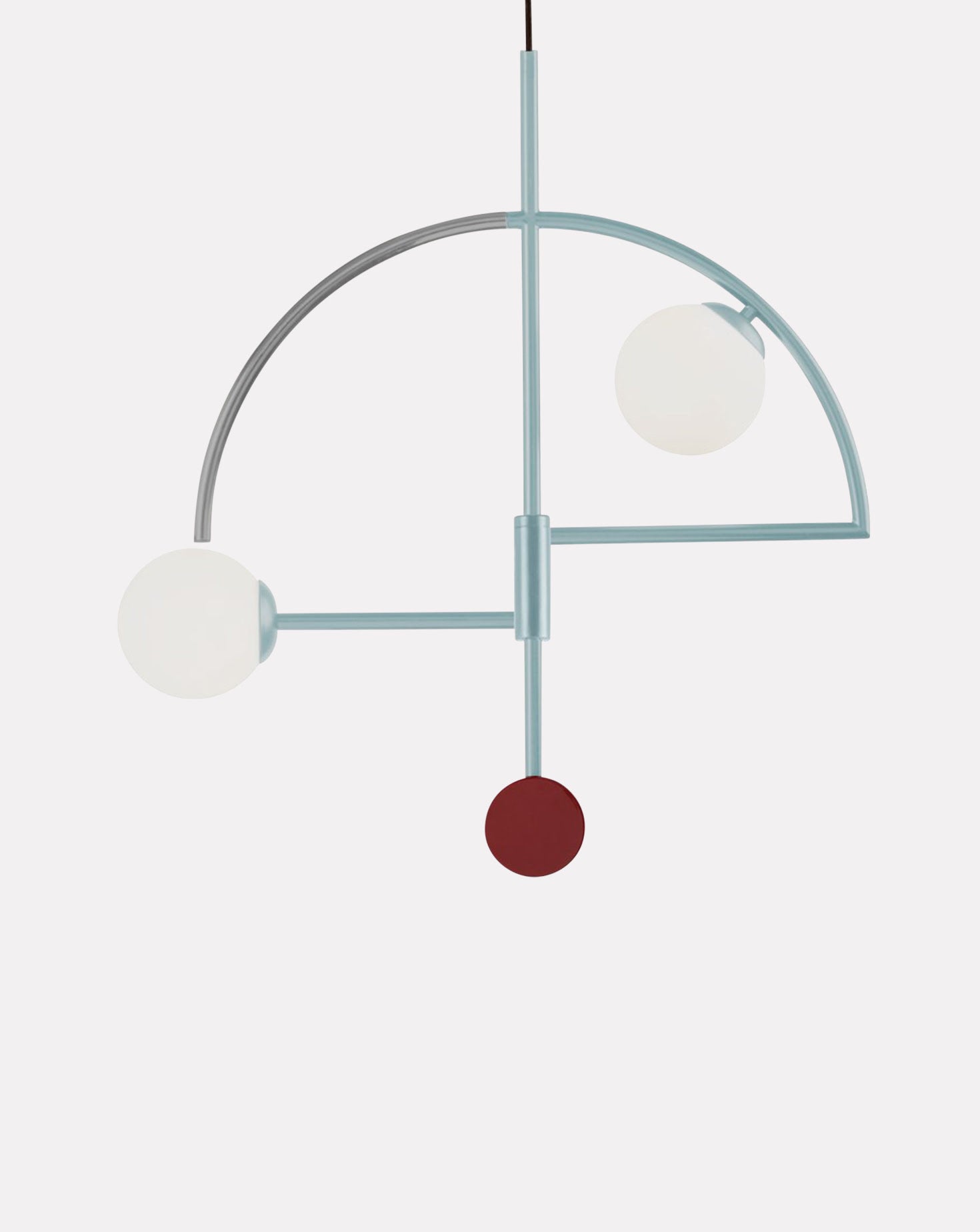 Helio II Satin Nickel Suspension Lamp