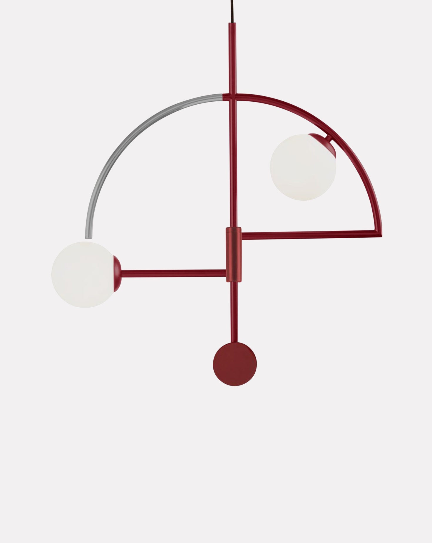 Helio II Satin Nickel Suspension Lamp