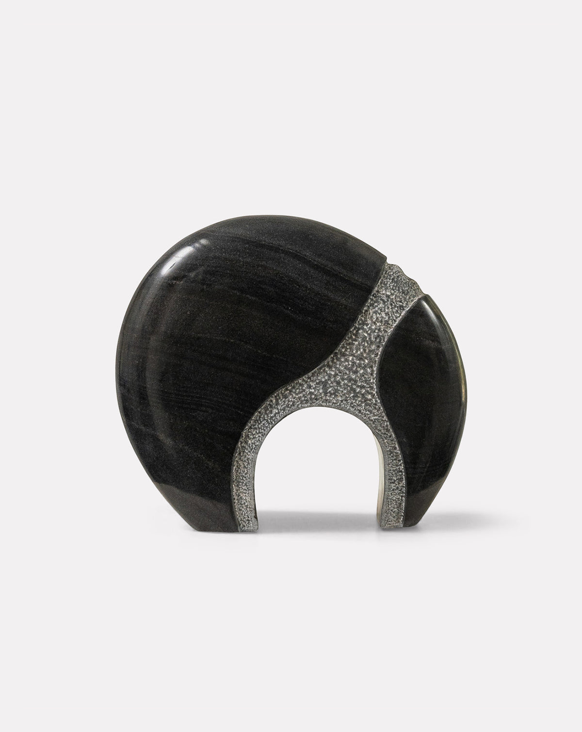 ILISHA 04 Black Marble Sculptural Vase