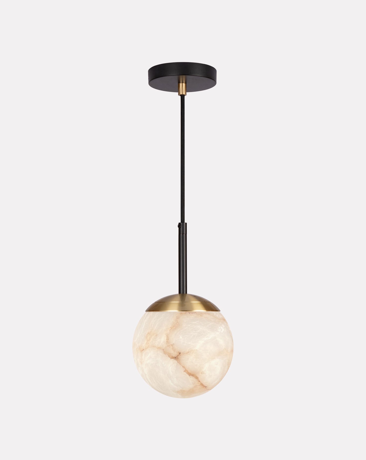 IO Single Brass Pendant Small