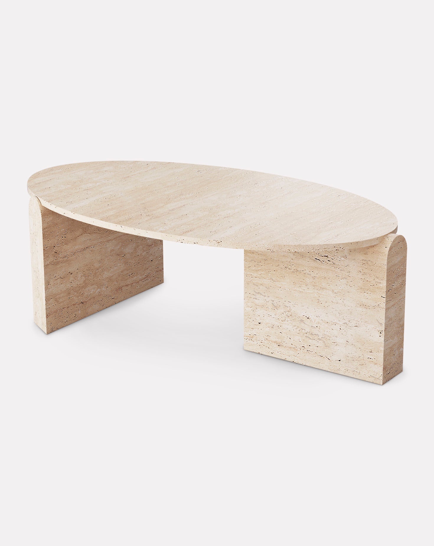 Jean Travertine Center Table