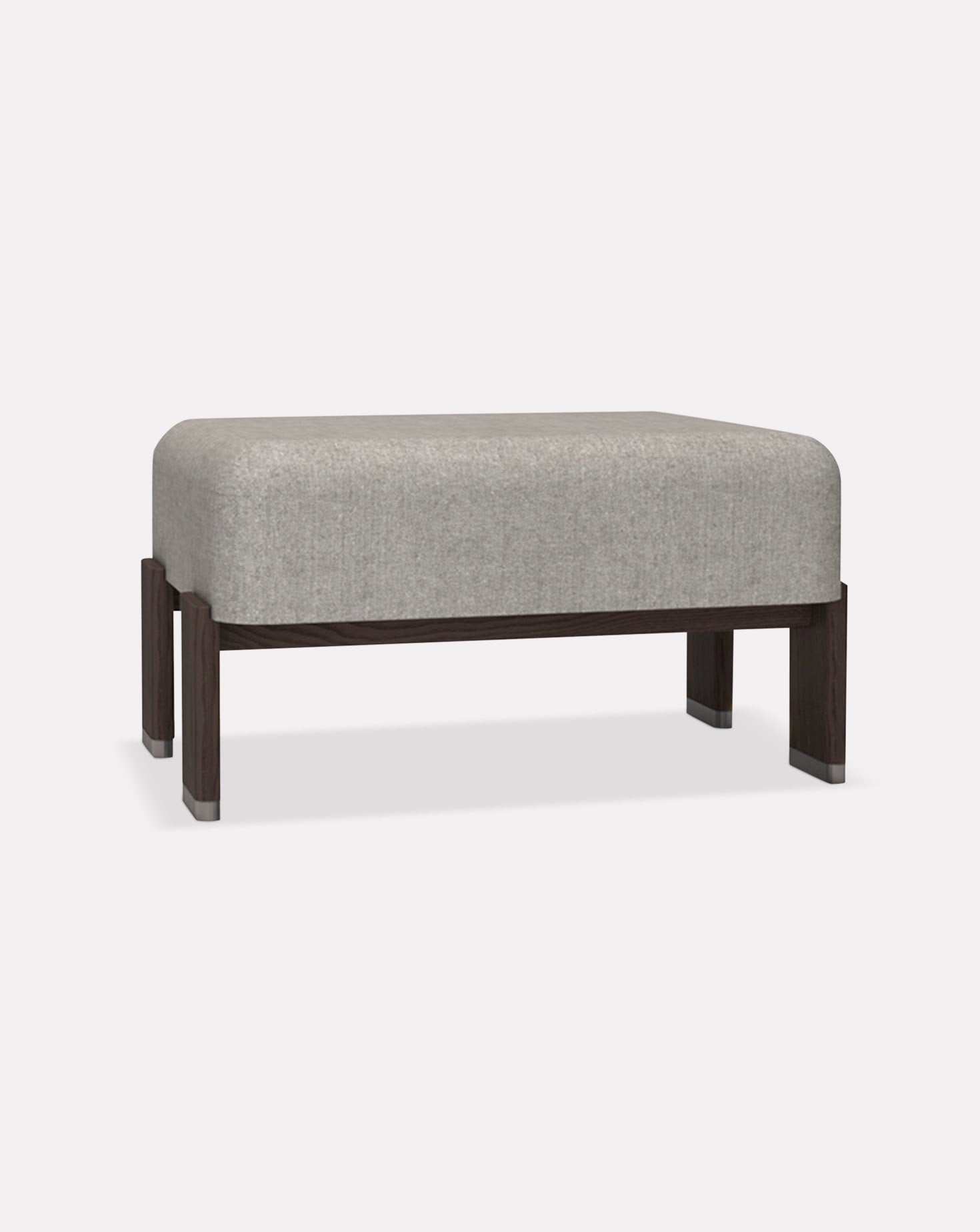 Jude Ashwood Grey Pouff