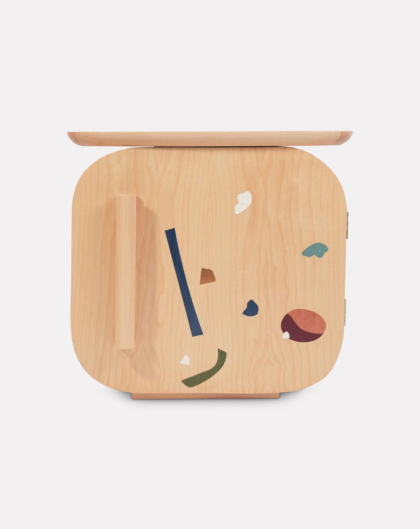Kaan Maple Wood Nightstand Cabinet