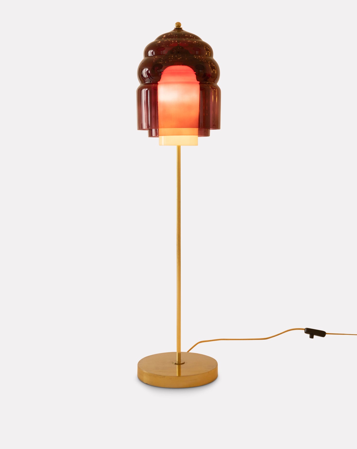 Vista Polished Brass Floor Lamp