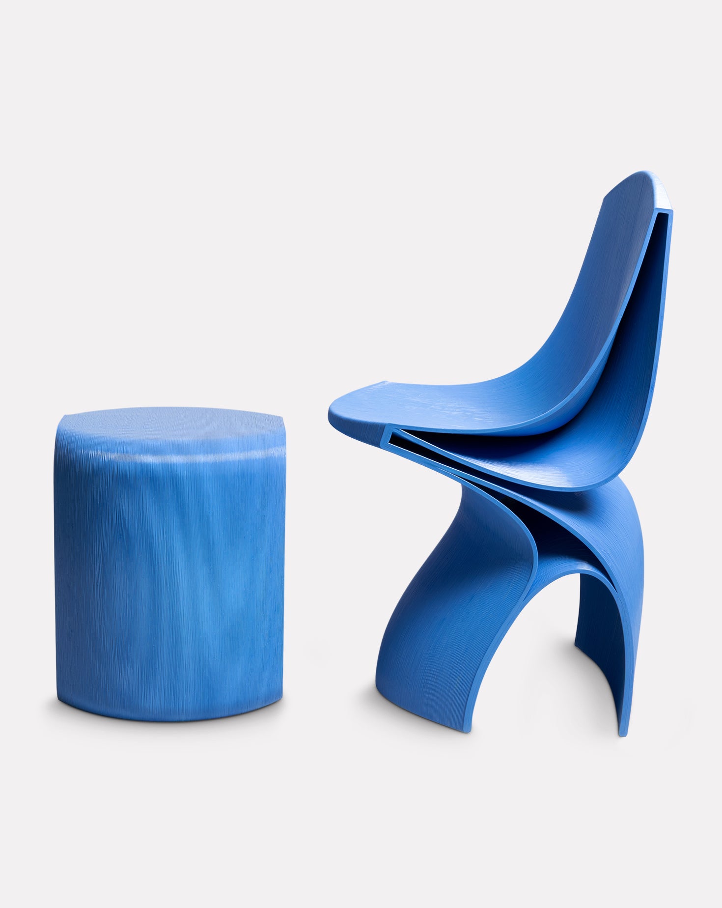 Kora 3D Printed Azure Chair