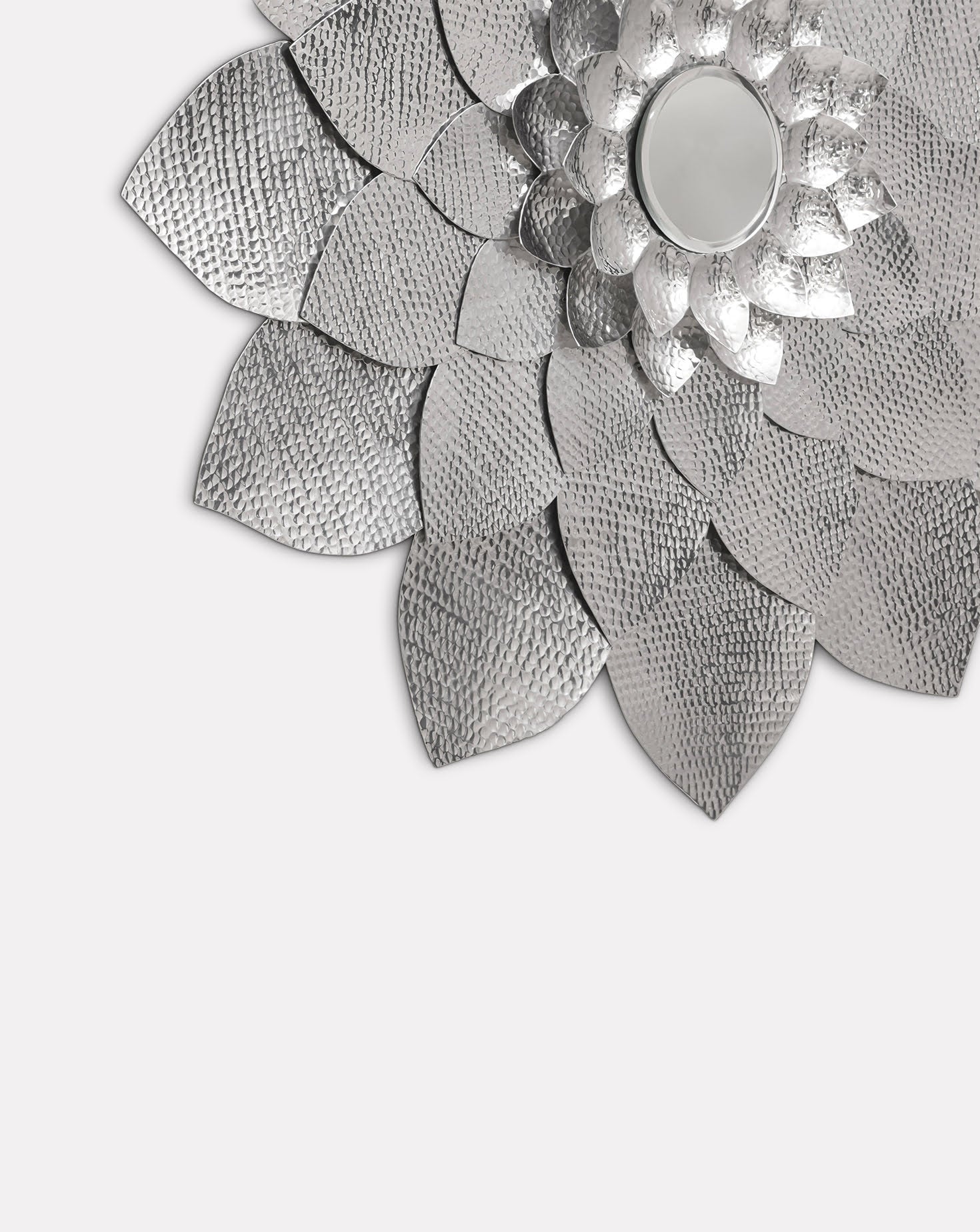 Luxe Me Lotus Aluminium Chaandi Mirror