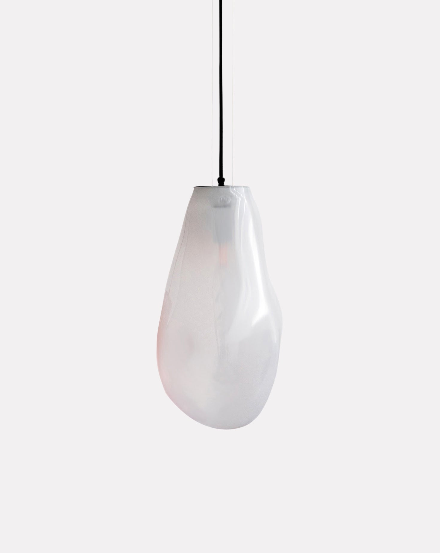 Lyra I White Opaque Pendant