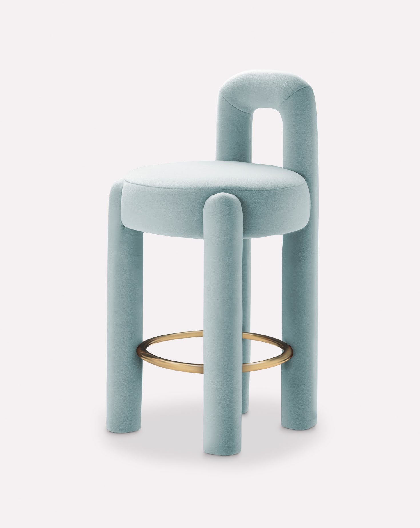 Marlon Pale Aqua Bar Chair
