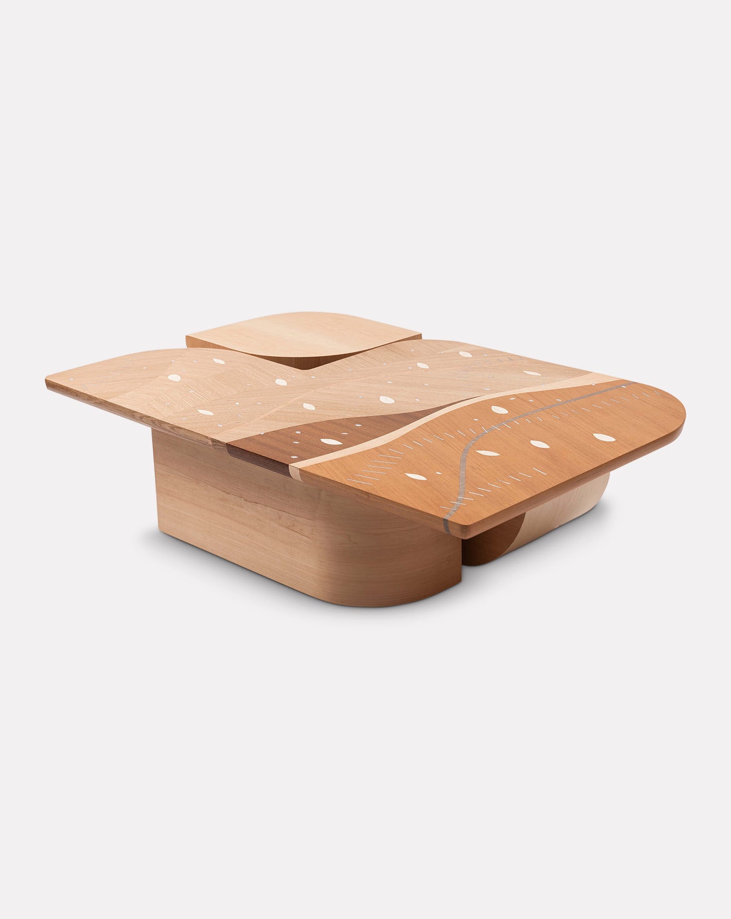 Matar Maple Wood Low Coffee Table