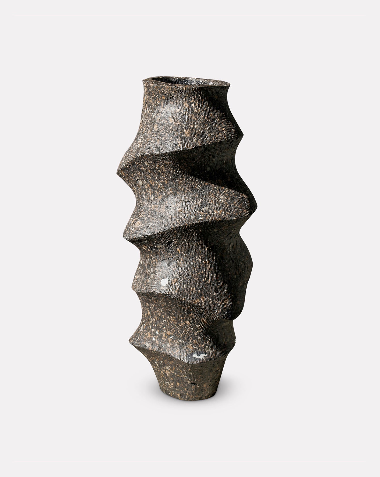 Monolith I Black Vase