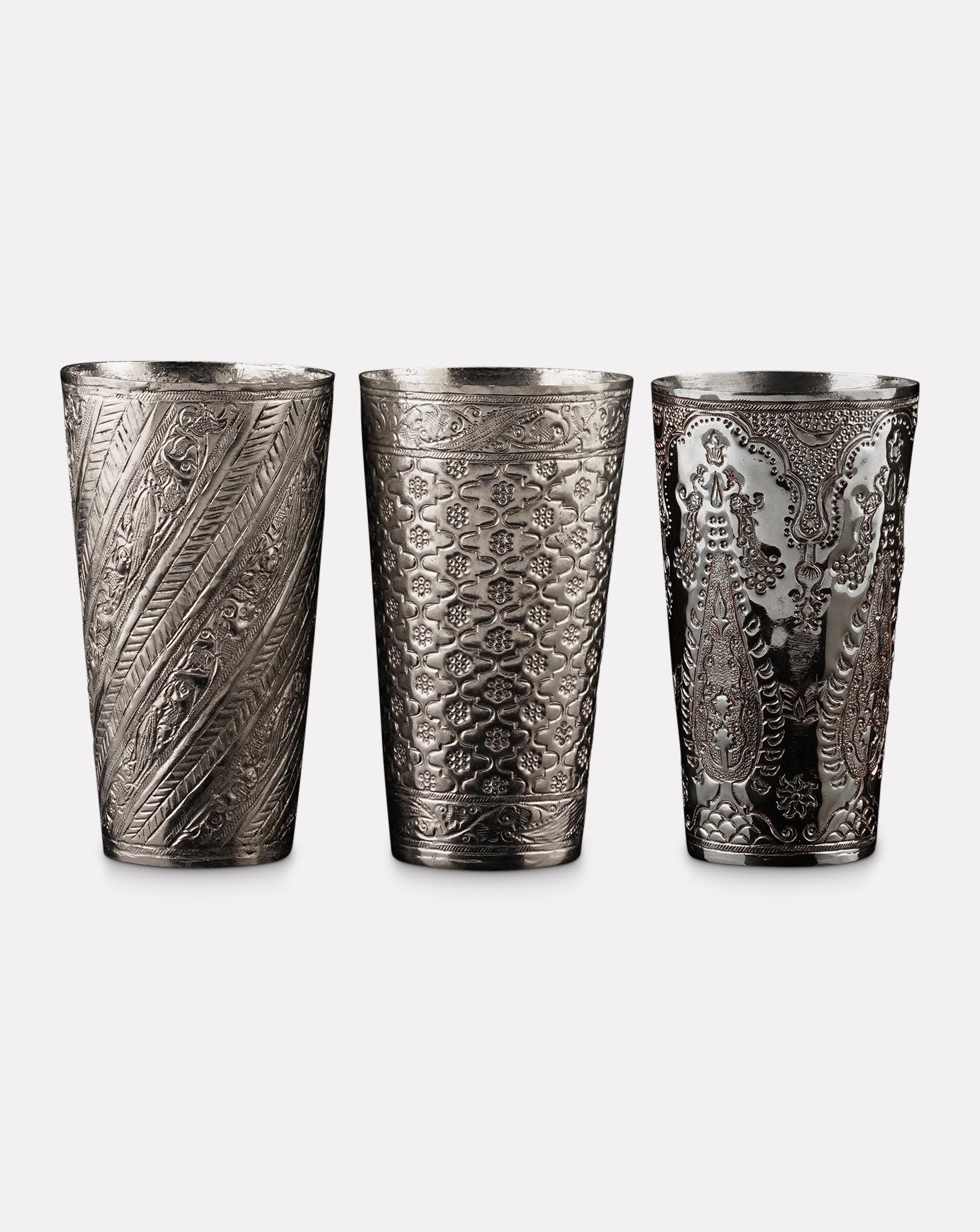 Nafees Lassi Glass Chaandi Sets of 3