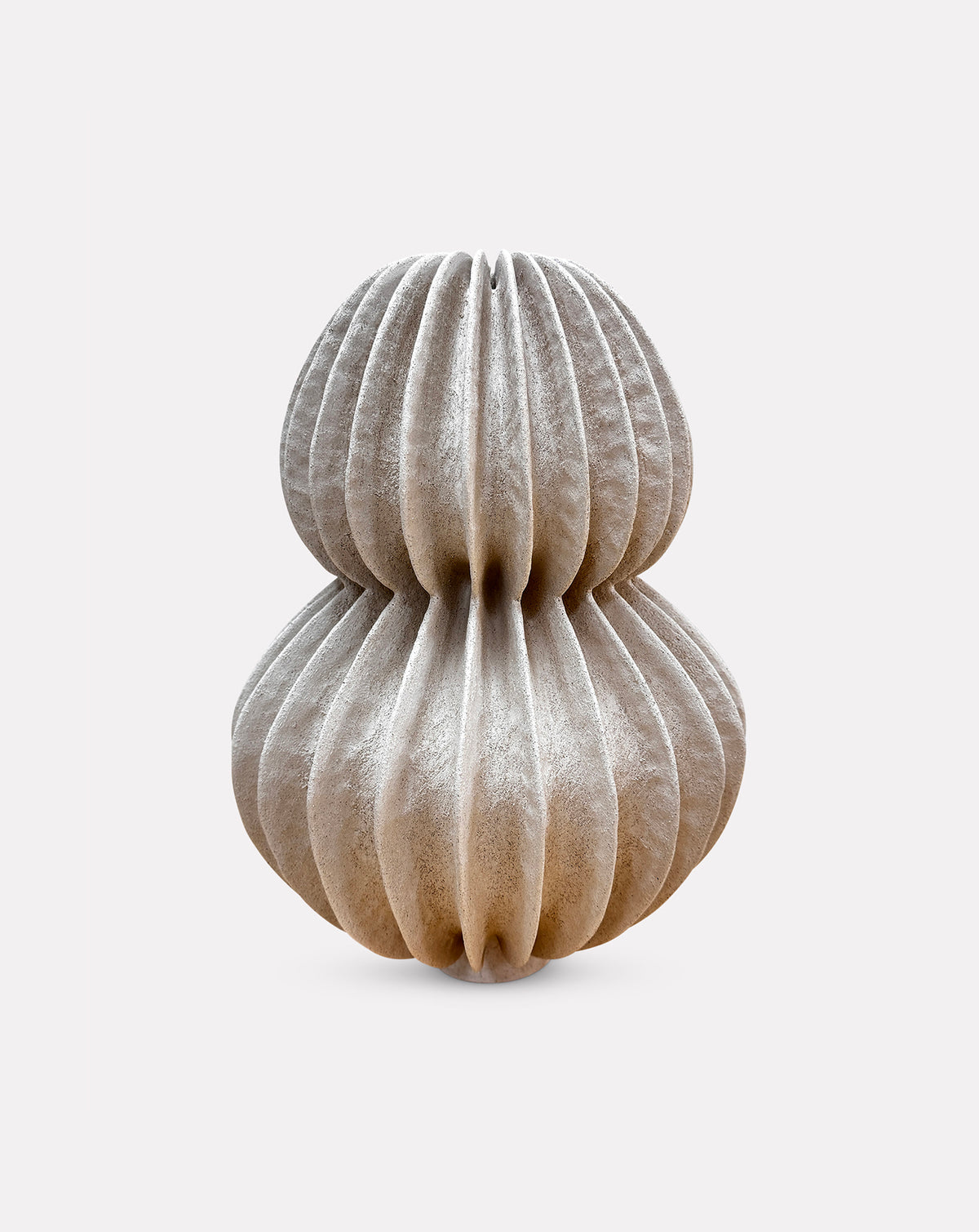 Organelle LI Ceramic White Sculpture — cutout view