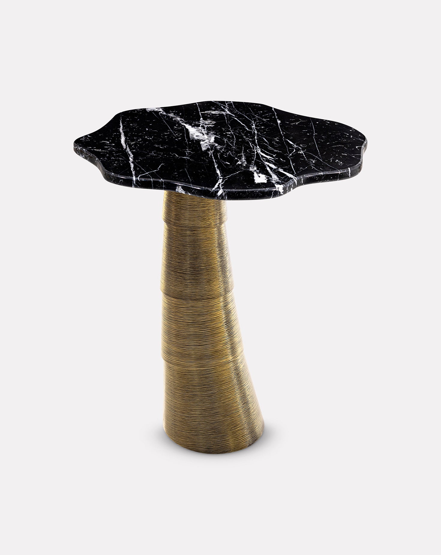 Palm Marble Side Table