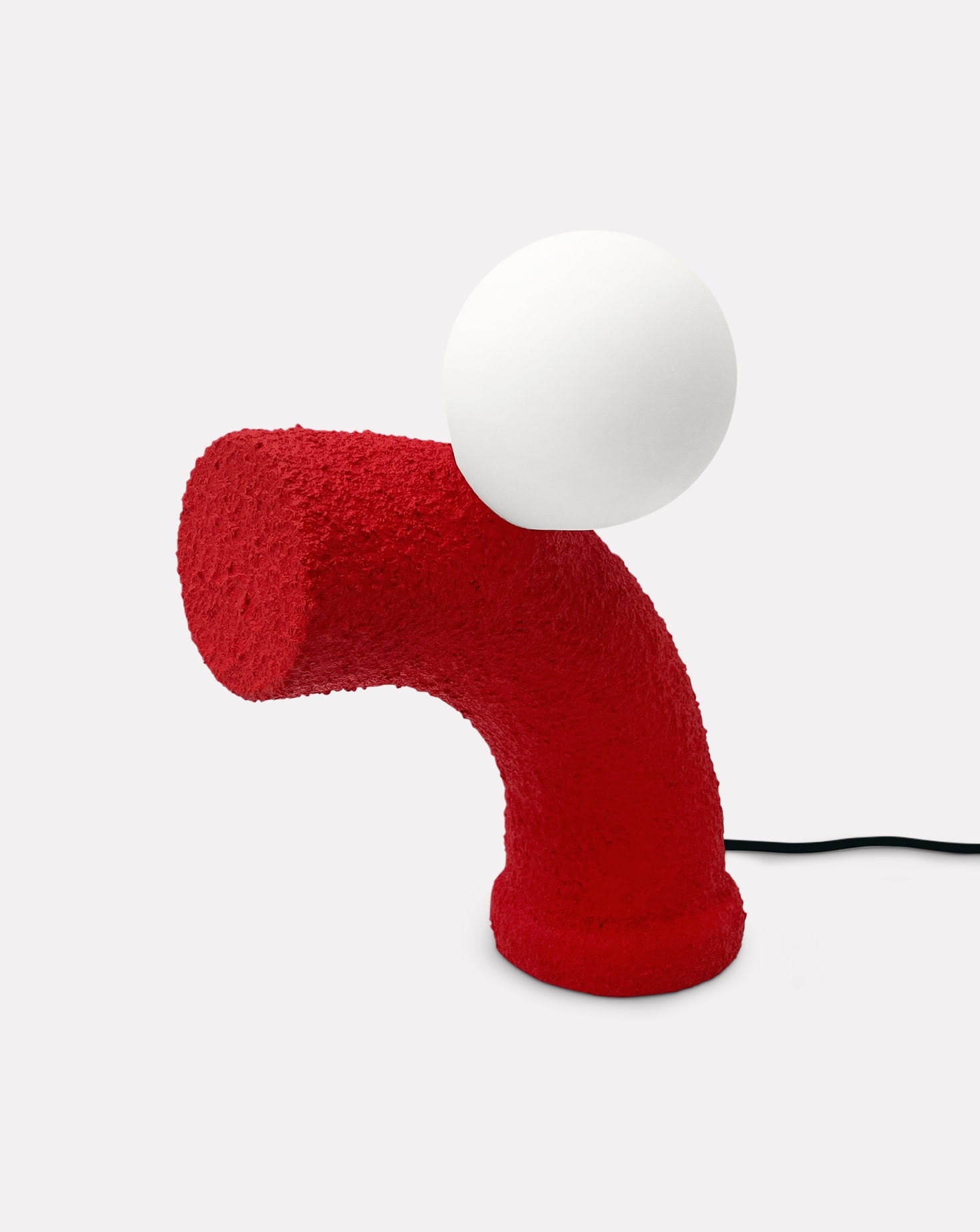 Punto e Virgola Red Dimmable Table Lamp