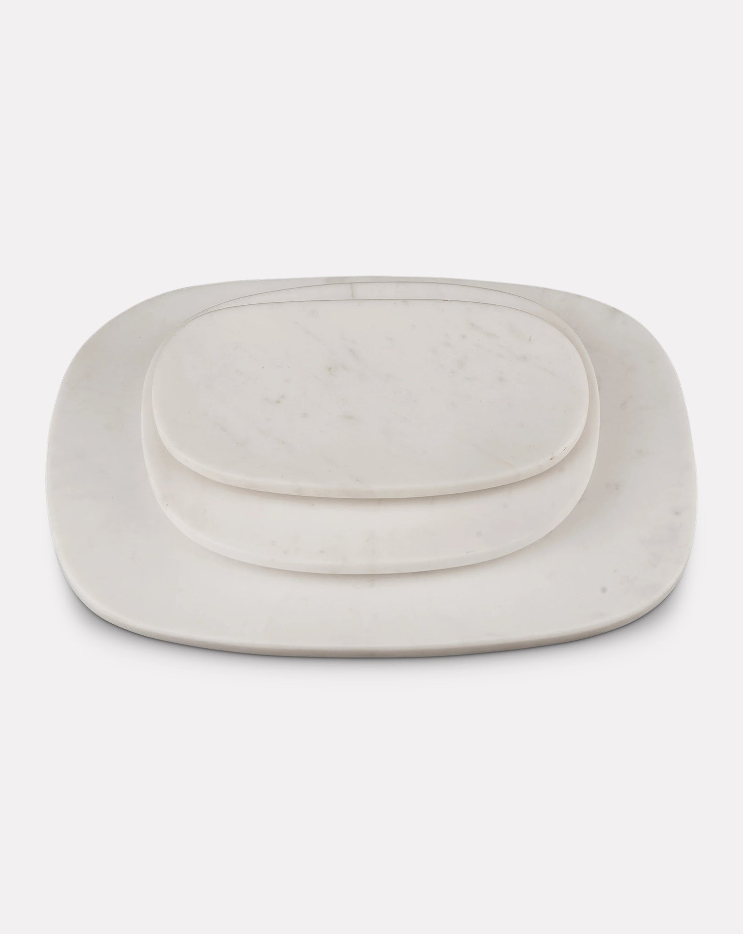 Reva Platter Marble White Sets of 3