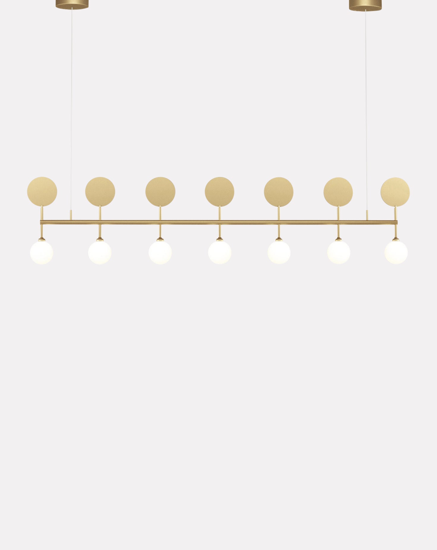 Row Glass Suspension Light