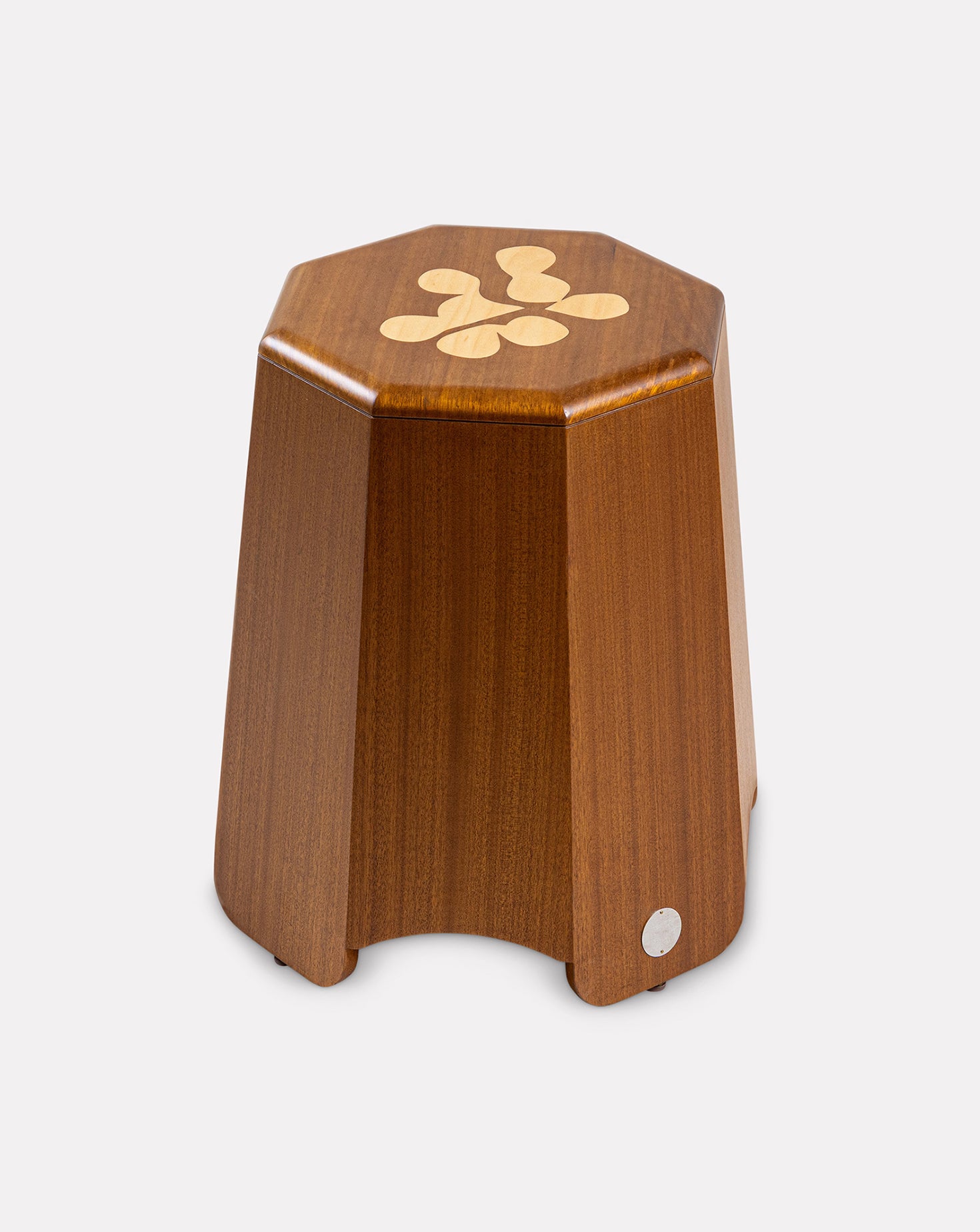 Saif Natual Wood Stool