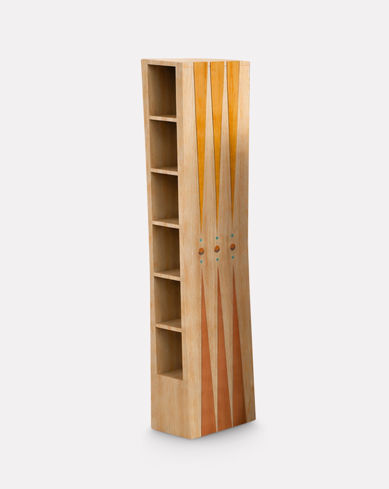 Sarou Maple Wood Bookcase Cabinet