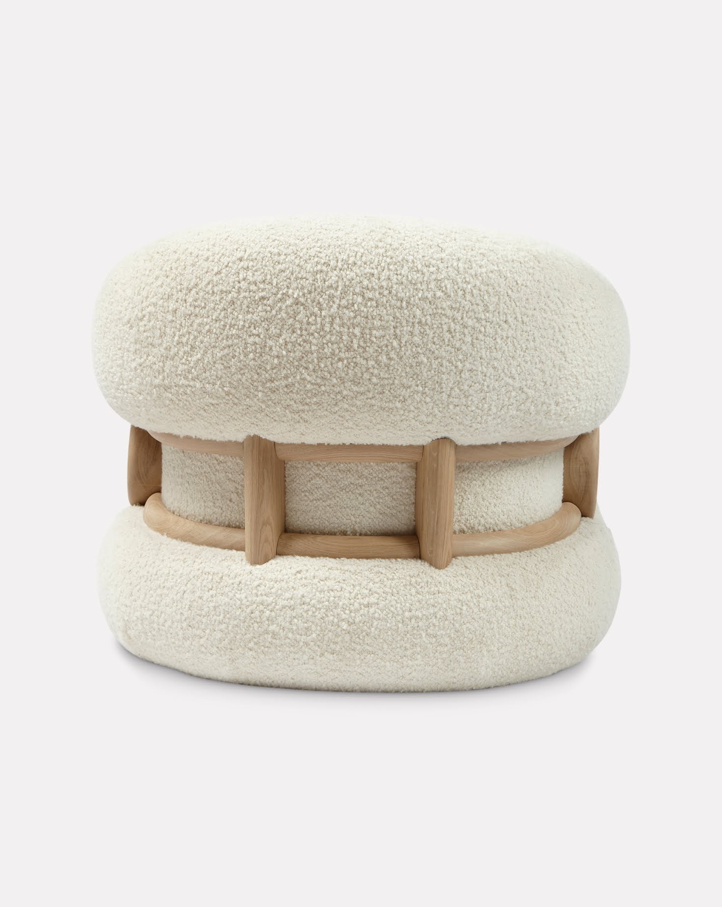 Sculptural Curved Oak Mistral Armchair