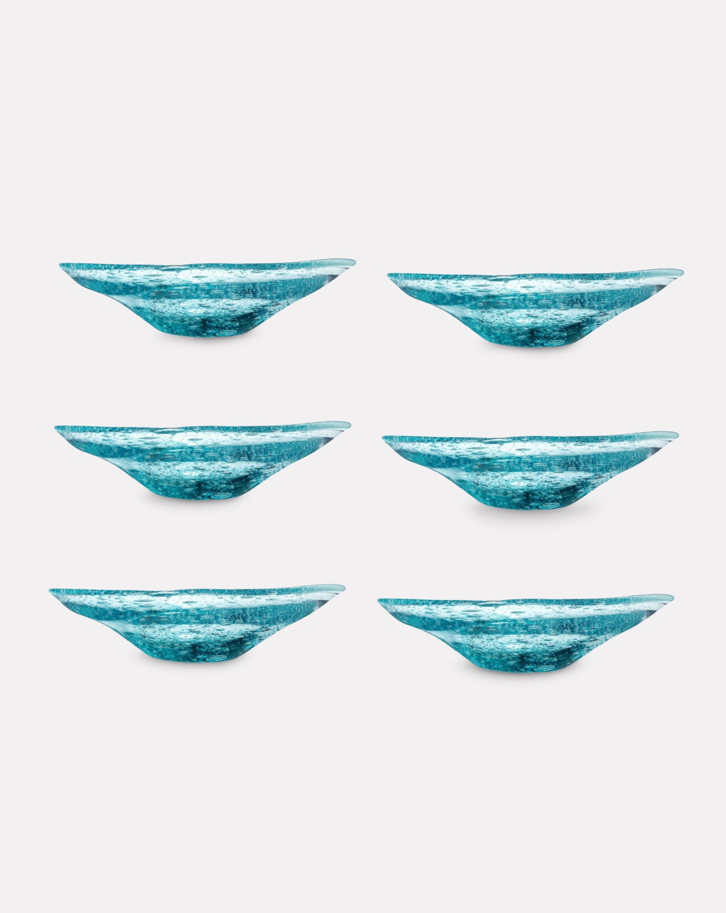 Set of 6 Flux Trinket Blue Bowl